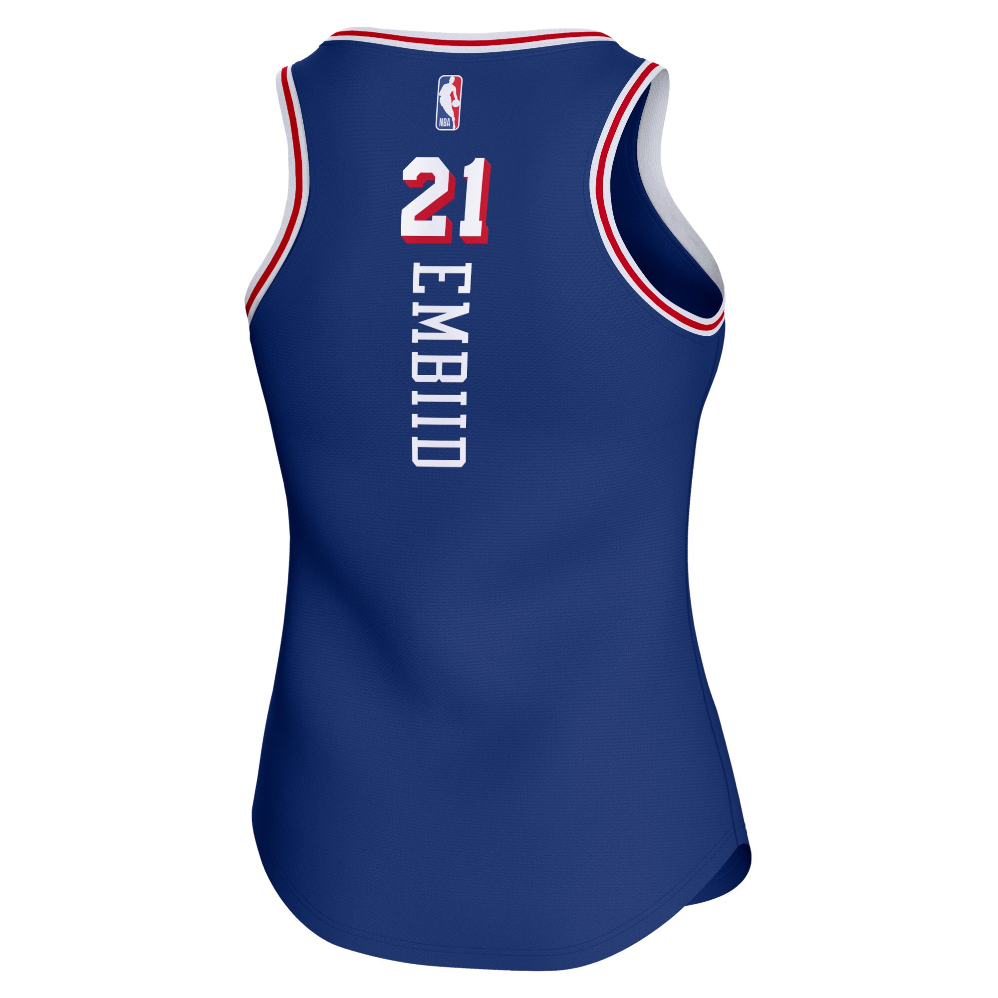 Joel Embiid Philadelphia 76ers Fanatics Branded Women's Fast Break Player Jersey - Icon Edition - Royal - vstockx