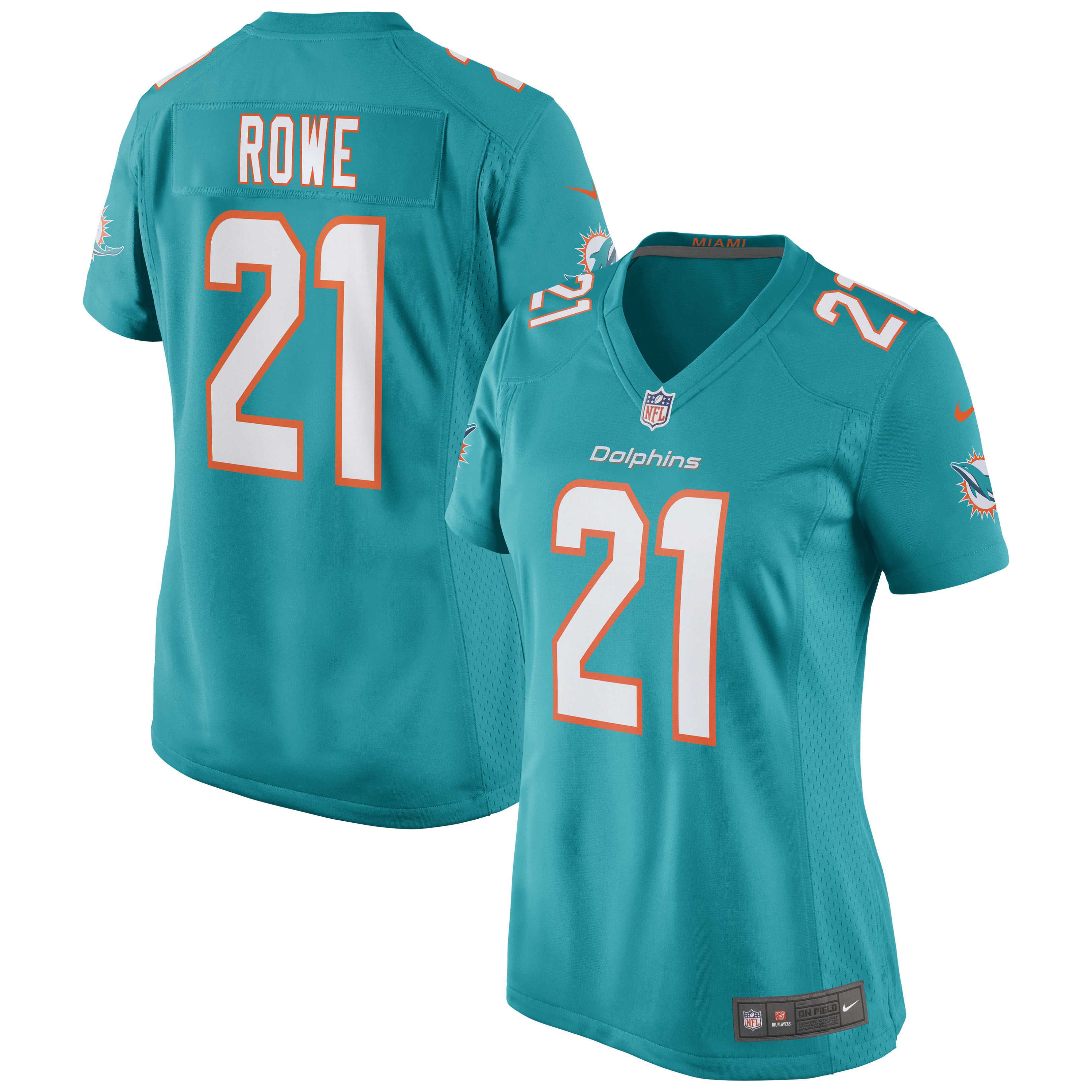 Eric Rowe Miami Dolphins Nike Women's Game Jersey - Aqua - vstockx