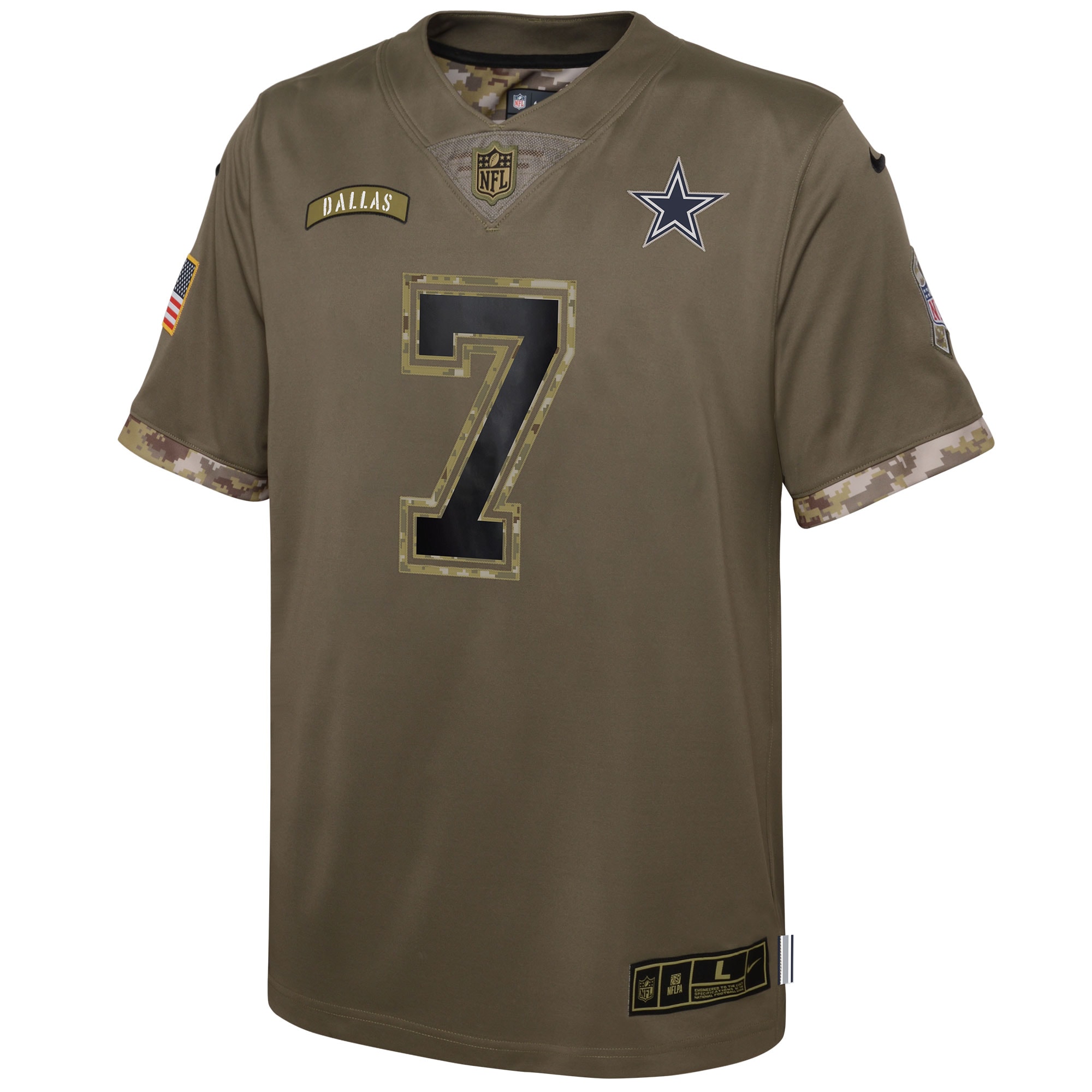 Trevon Diggs Dallas Cowboys Nike Youth 2022 Salute To Service Player Limited Jersey - Olive - vstockx