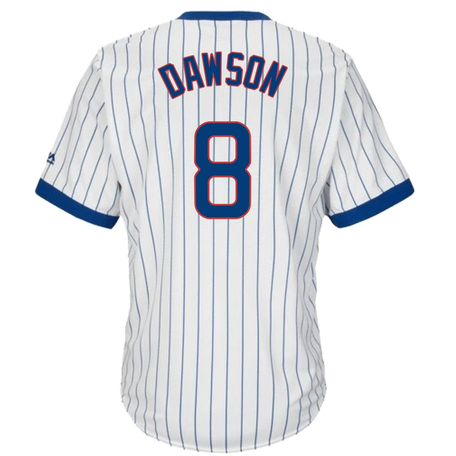 Andre Dawson Chicago Cubs Cooperstown White Pinstripe V-Neck Home Men's Jersey - vstockx