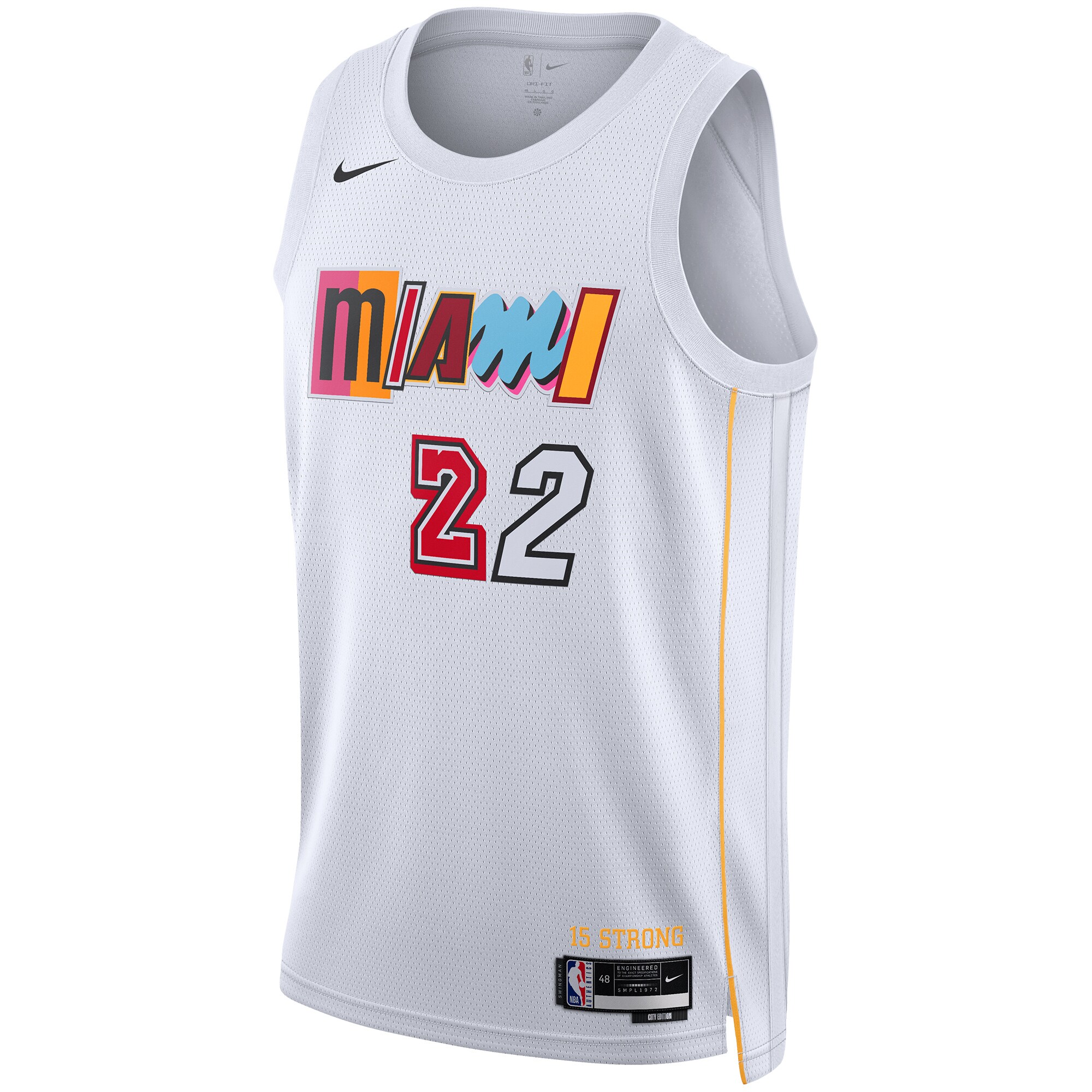 Jimmy Butler Miami Heat Nike Unisex 2022/23 Swingman Jersey - City Edition - White - vstockx