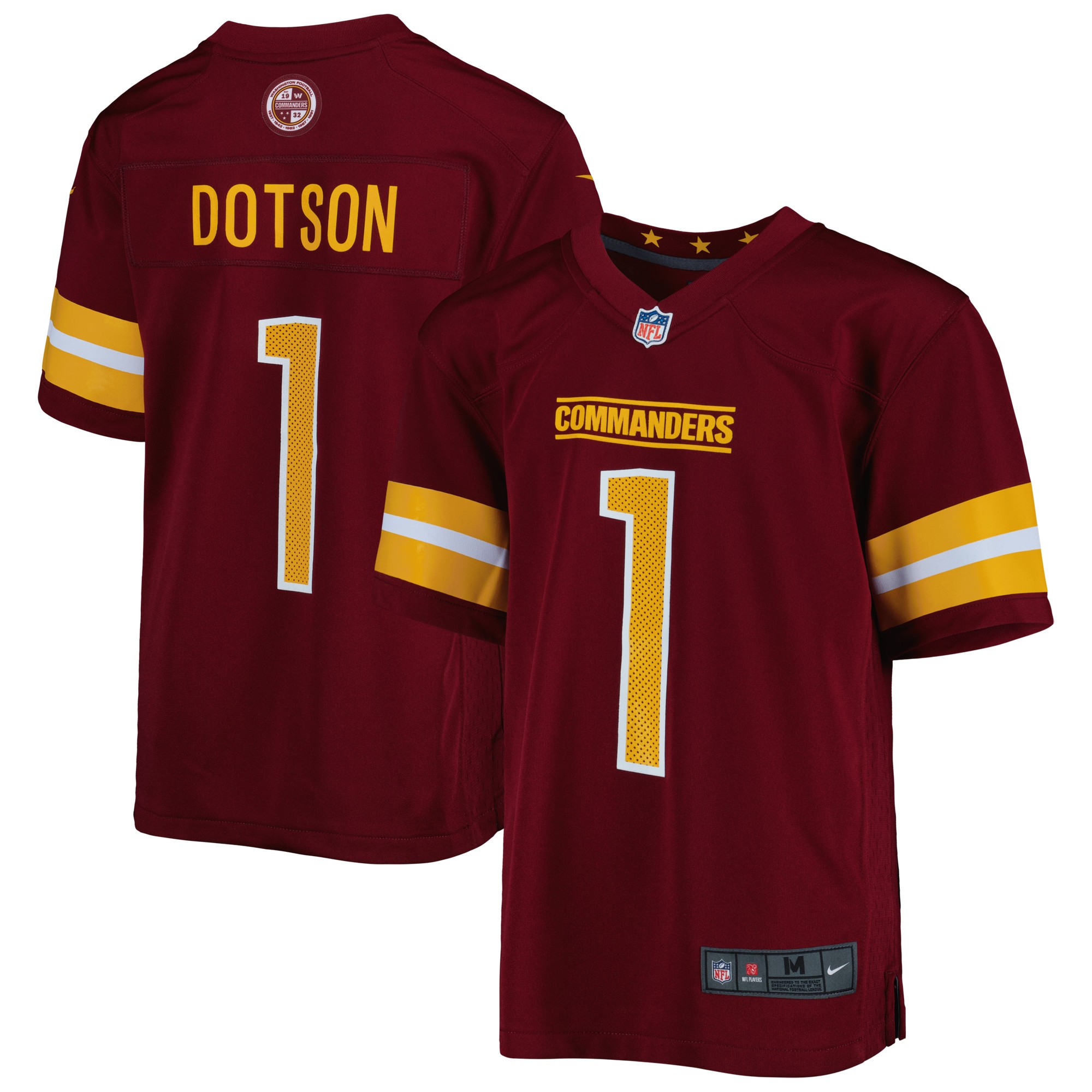 Jahan Dotson Washington Commanders Nike Youth Game Jersey - Burgundy - vstockx