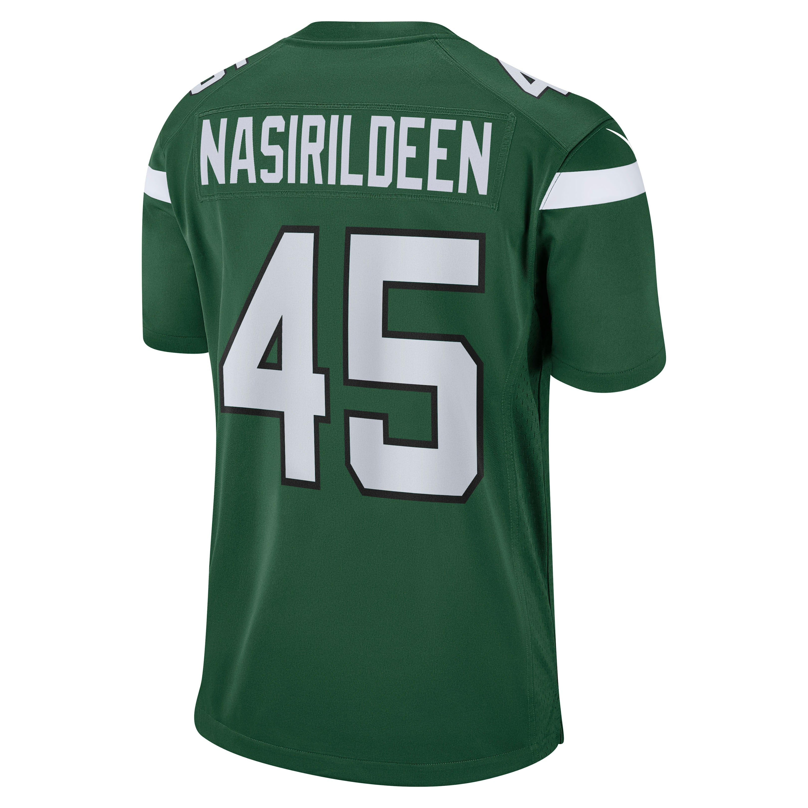Men's Nike Hamsah Nasirildeen Gotham Green New York Jets Game Jersey - vstockx