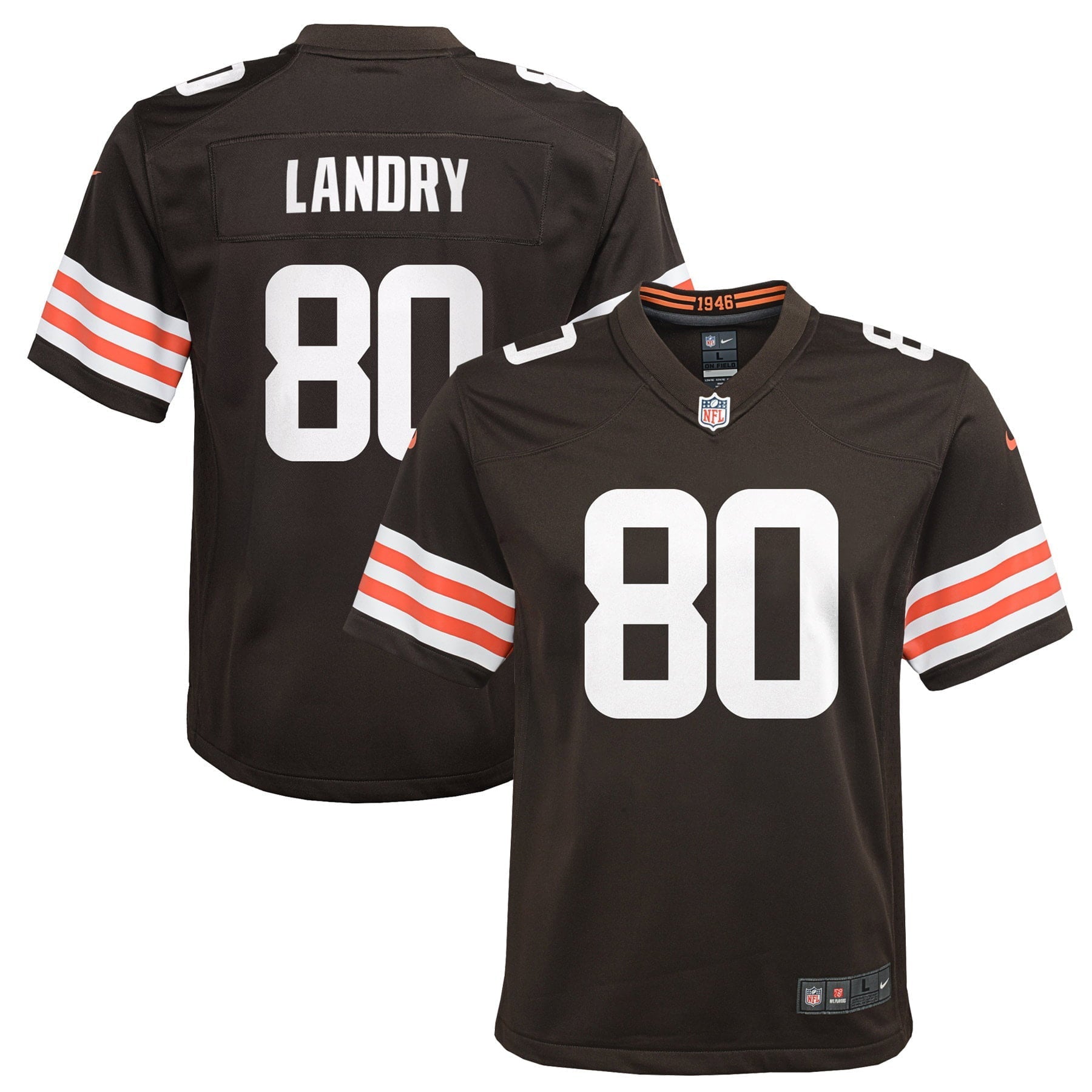 Youth Nike Jarvis Landry Brown Cleveland Browns Game Jersey - vstockx