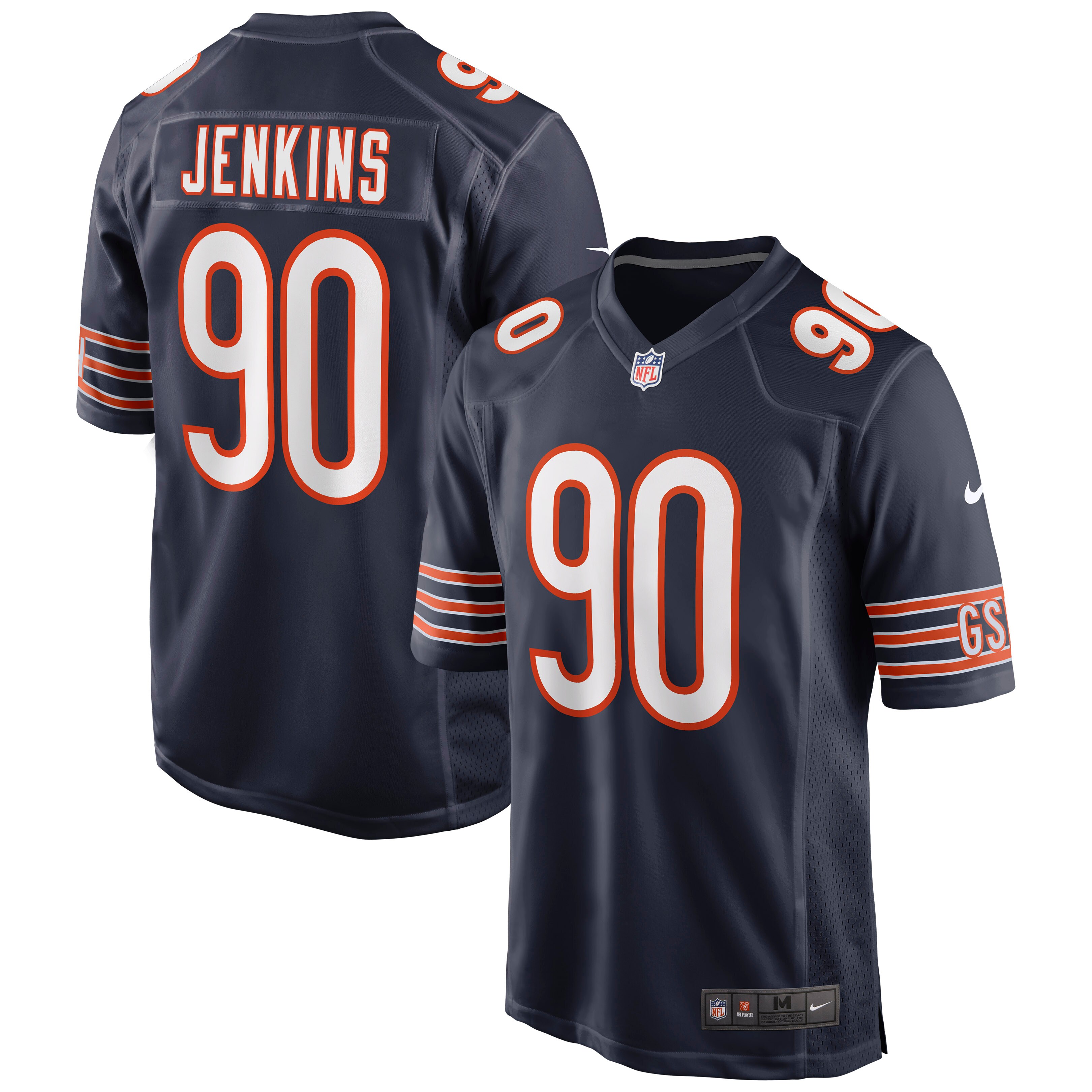 John Jenkins Chicago Bears Nike Game Jersey - Navy - vstockx