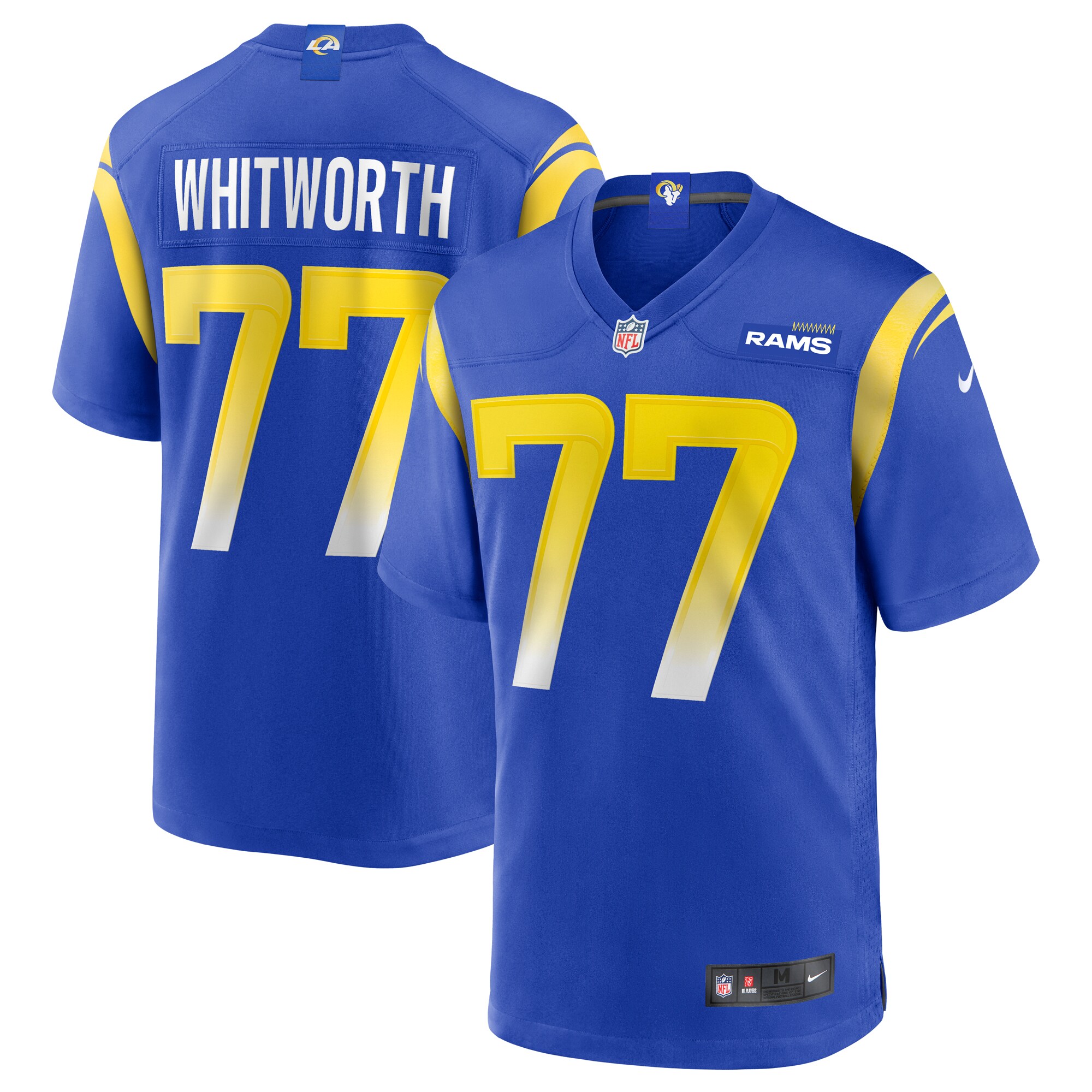 Andrew Whitworth Los Angeles Rams Nike Game Jersey - Royal - vstockx