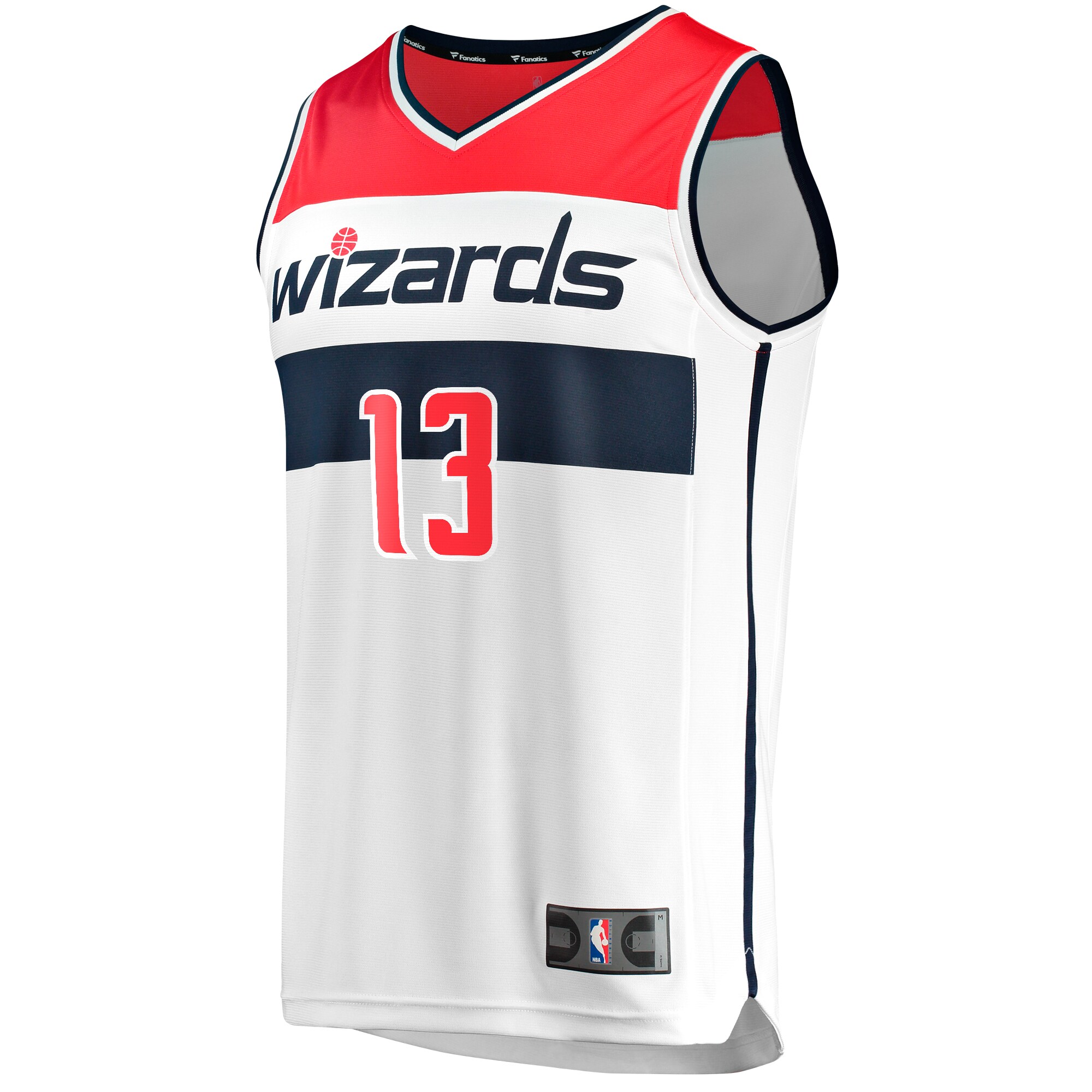 Jordans Poole Washington Wizards Fanatics Branded Fast Break Player Jersey - Association - White - vstockx