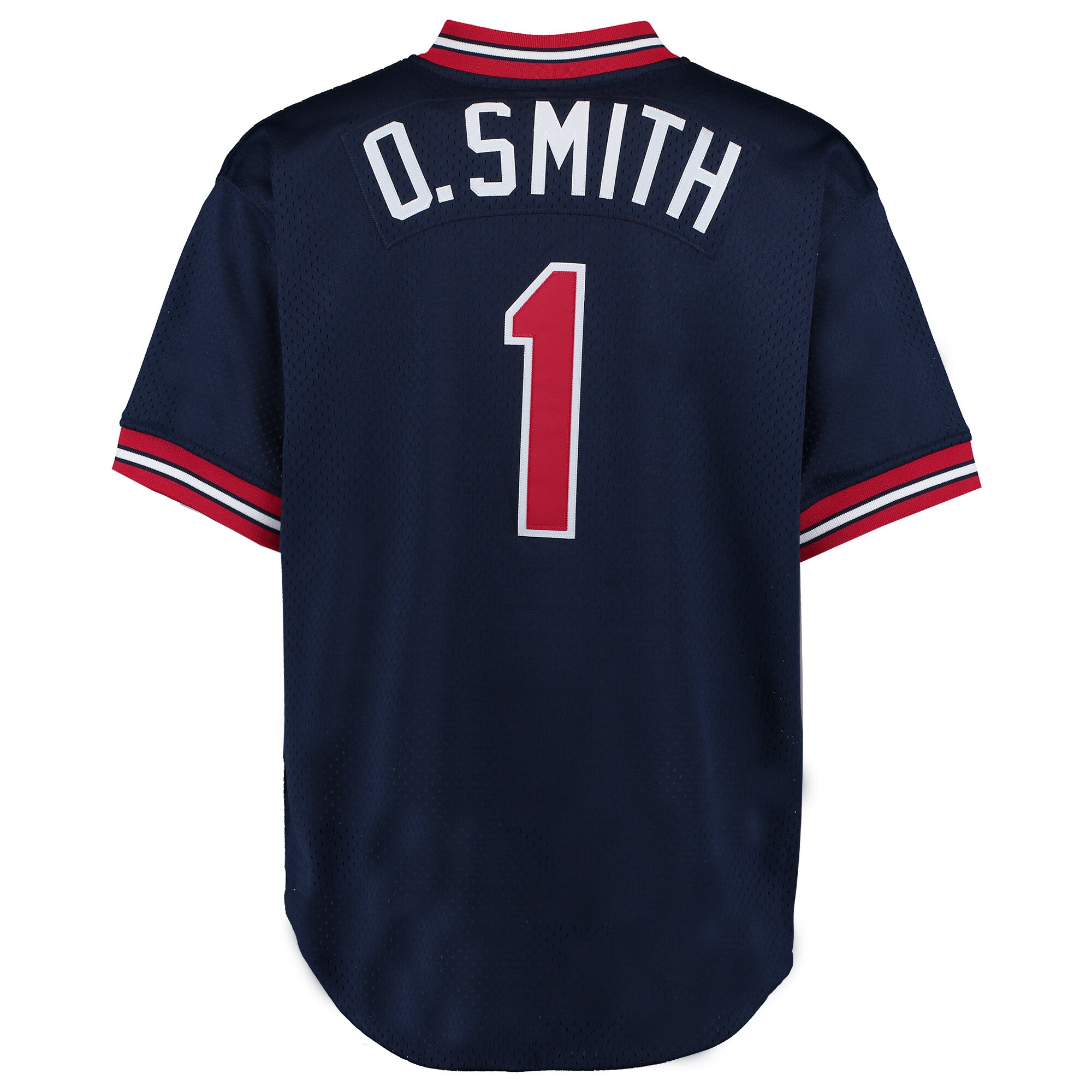 Ozzie Smith St. Louis Cardinals Mitchell & Ness 1994 Authentic Cooperstown Collection Mesh Batting Practice Jersey - Navy - vstockx