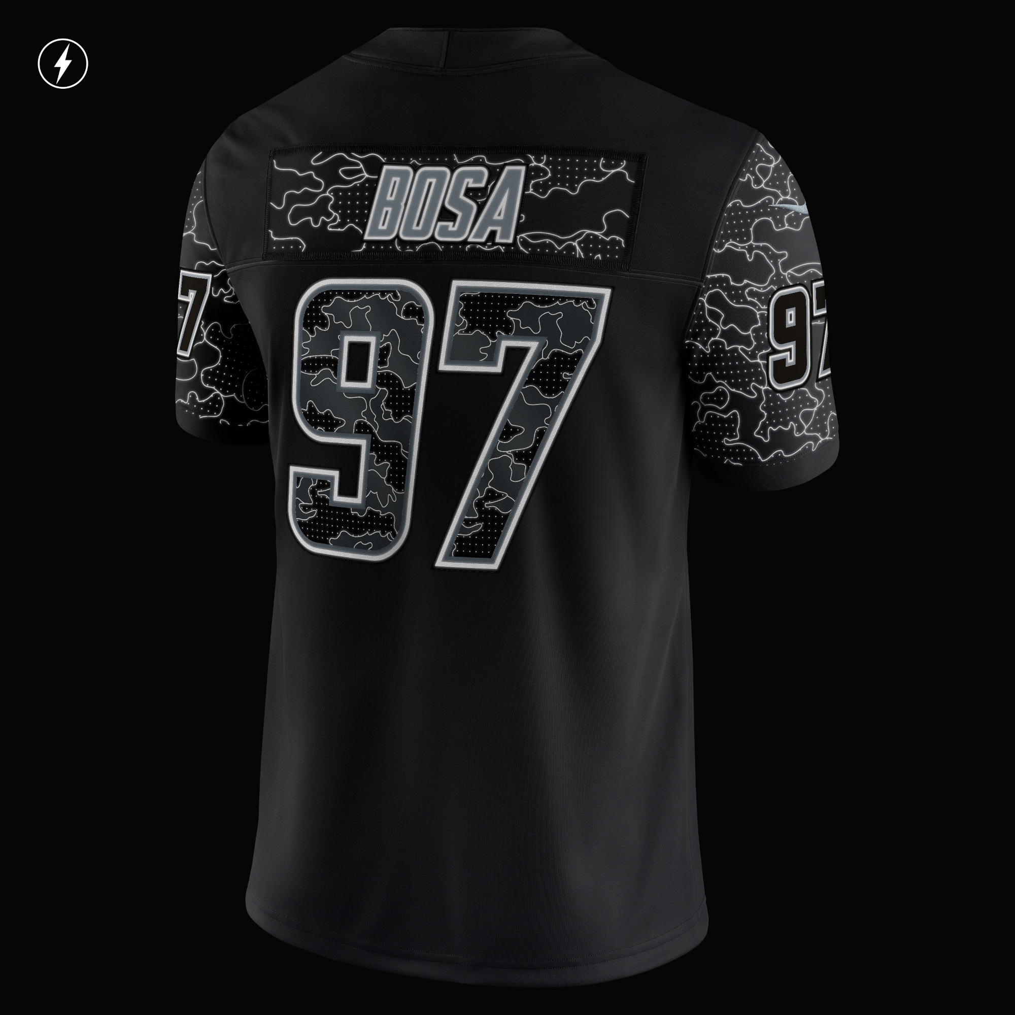 Joey Bosa Los Angeles Chargers Nike RFLCTV Limited Jersey - Black - vstockx