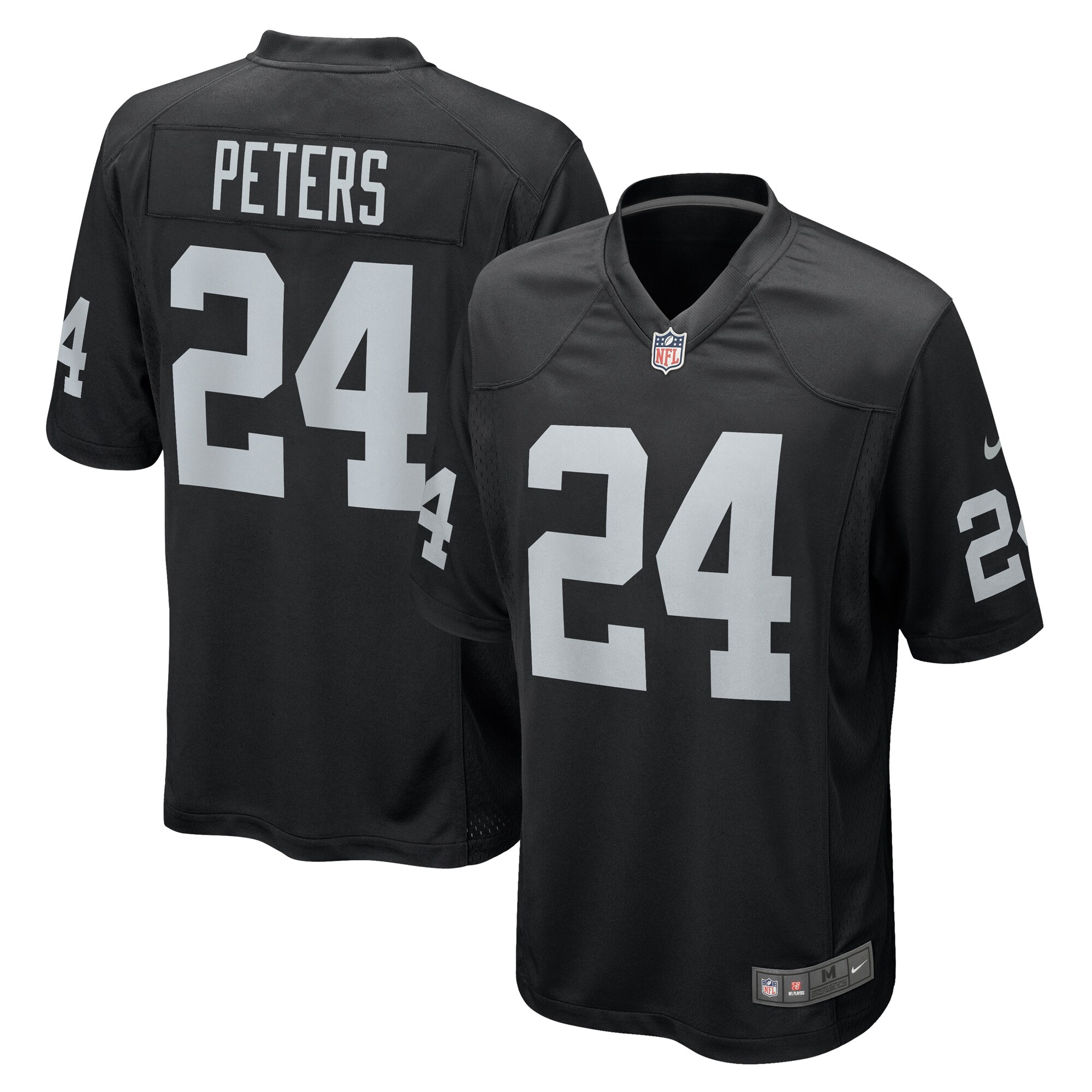 Marcus Peters Las Vegas Raiders Nike Team Game Jersey - Black - vstockx