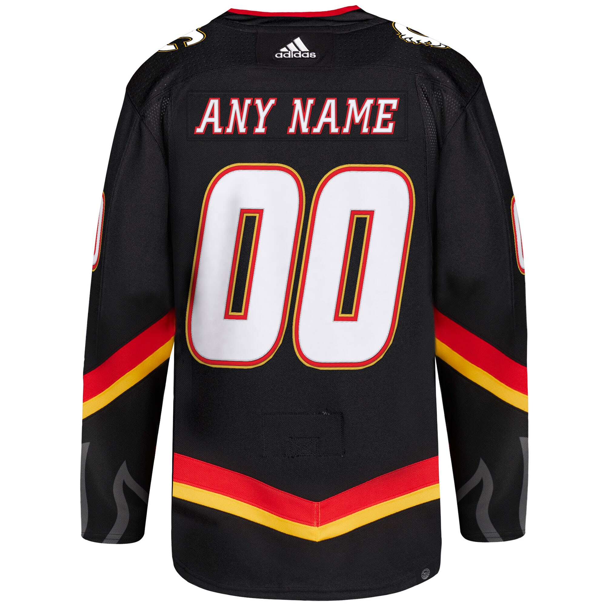 Calgary Flames adidas Alternate Primegreen Authentic Pro Custom Jersey - Black - vstockx