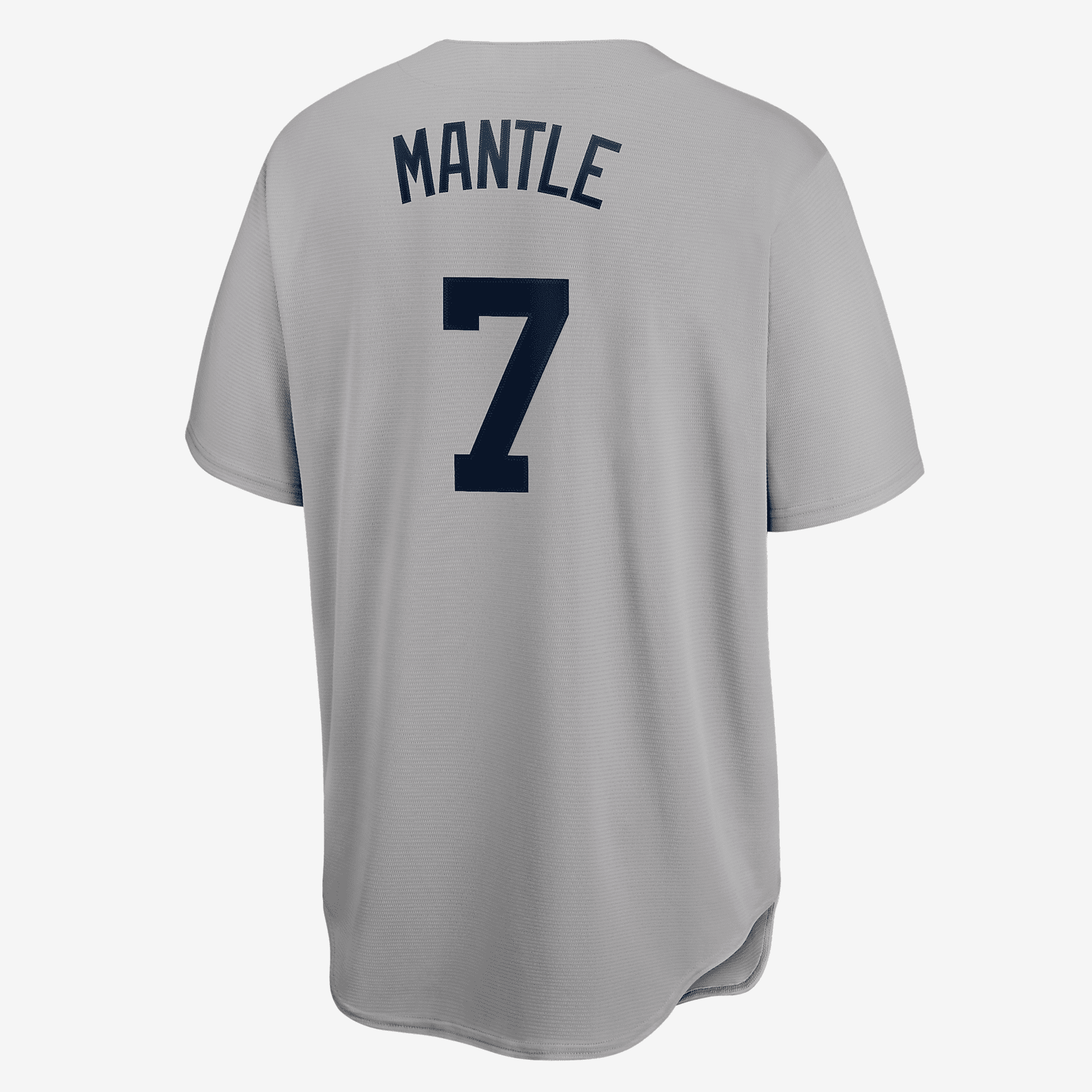 MLB New York Yankees (Mickey Mantle) Men's Cooperstown Baseball Jersey - Base Grey - vstockx
