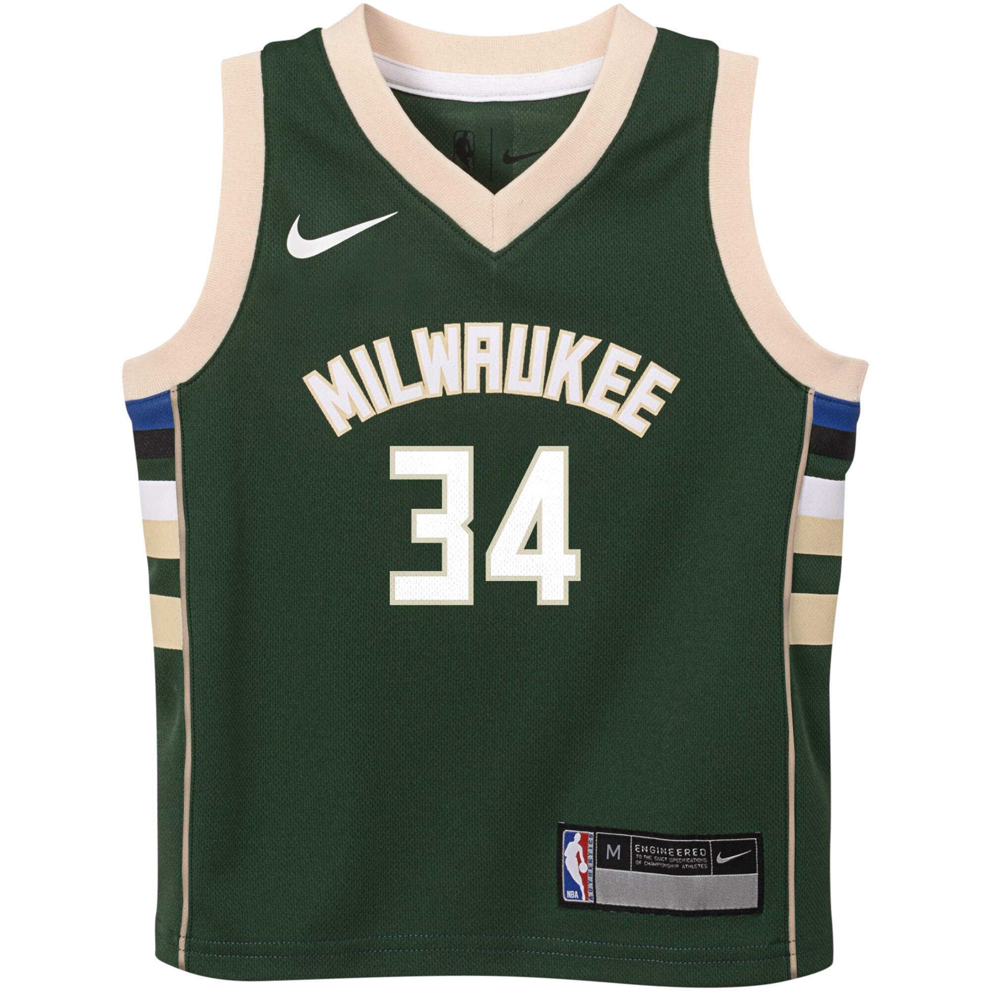 Giannis Antetokounmpo Milwaukee Bucks Nike Preschool Swingman Player Jersey - Icon Edition - Hunter Green - vstockx