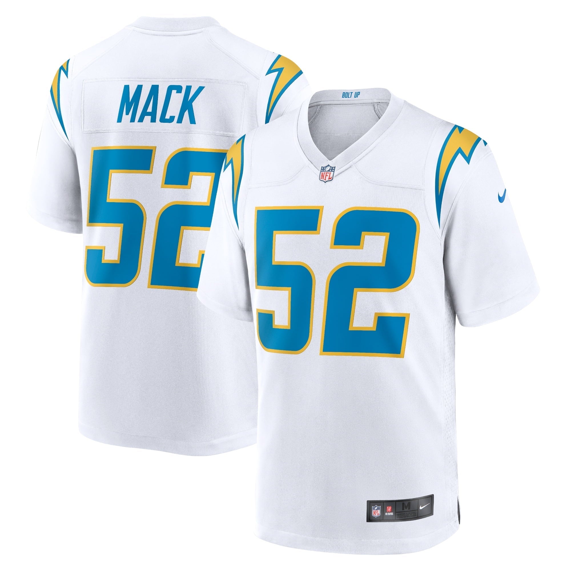 Men's Nike Khalil Mack White Los Angeles Chargers Game Jersey - vstockx