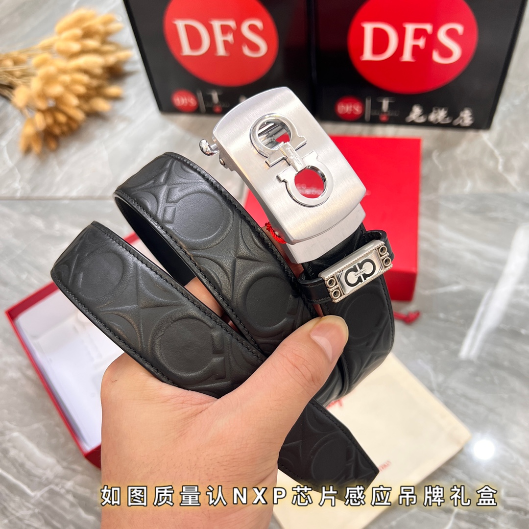 Streetwear Belt Ferragamo 319820 size:3.5cm - vstockx