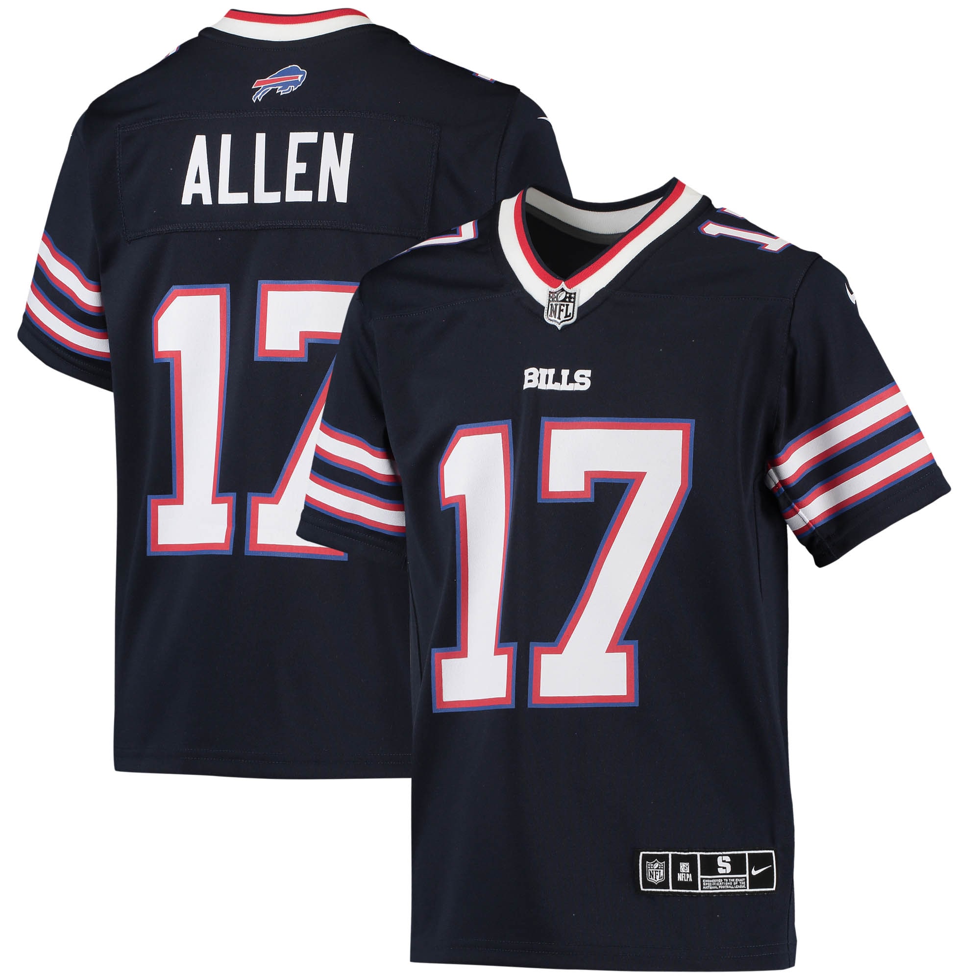 Josh Allen Buffalo Bills Nike Youth Inverted Team Game Jersey - Navy - vstockx