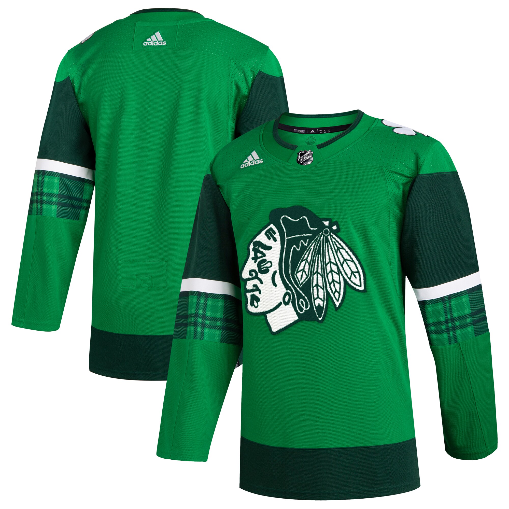 Chicago Blackhawks adidas 2023 St. Patrick's Day Primegreen Authentic Jersey - Kelly Green - vstockx
