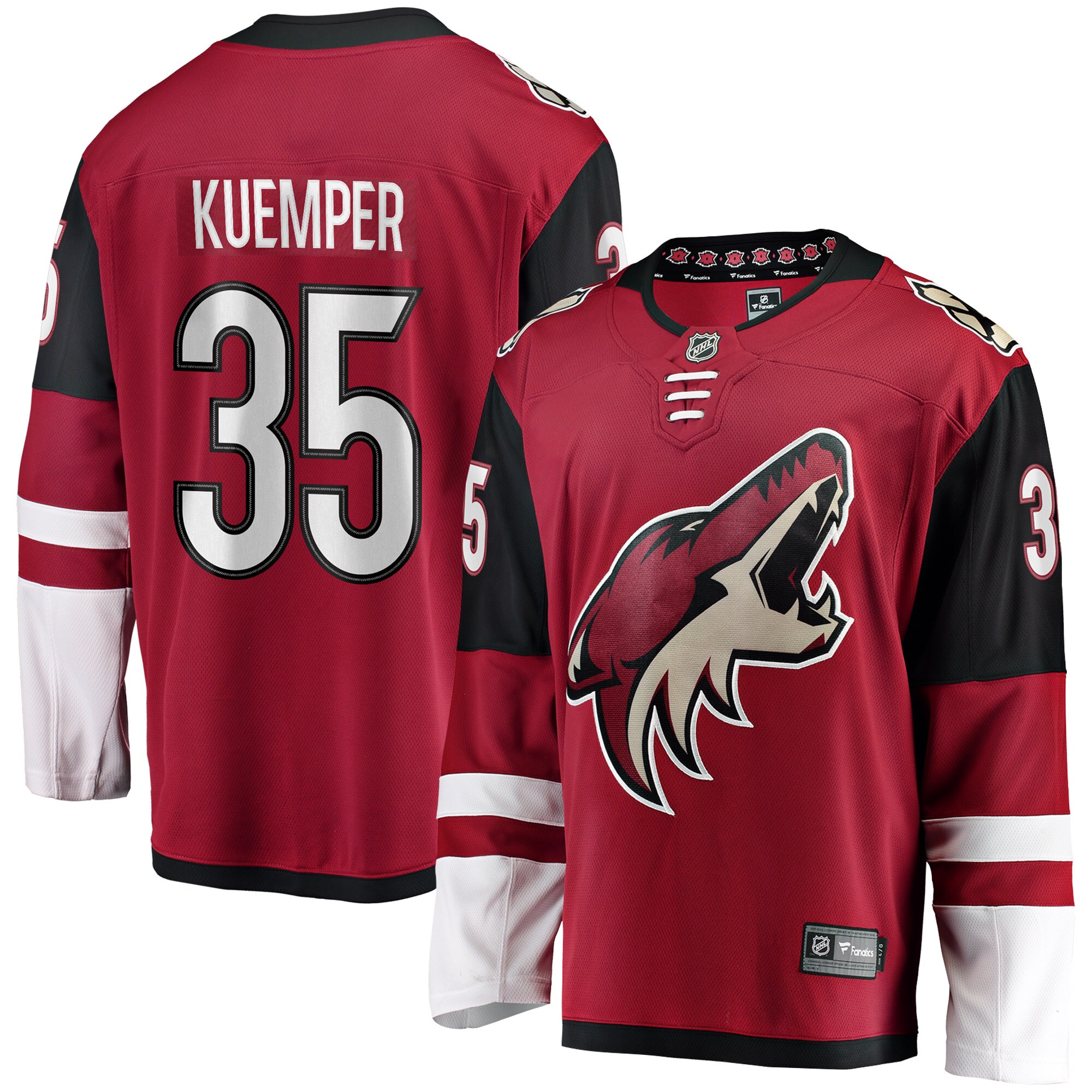 Darcy Kuemper Arizona Coyotes Fanatics Branded Breakaway Player Jersey - Garnet - vstockx