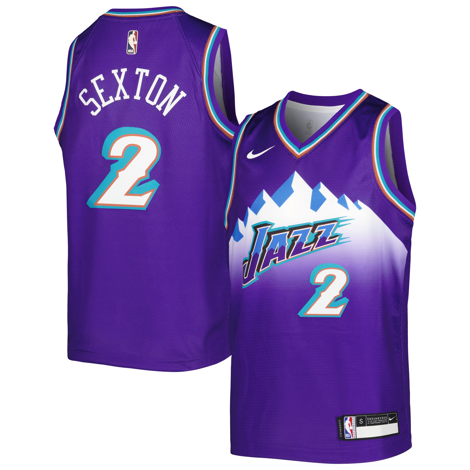 Collin Sexton Utah Jazz Nike Youth 2022/23 Swingman Jersey - City Edition - Purple - vstockx