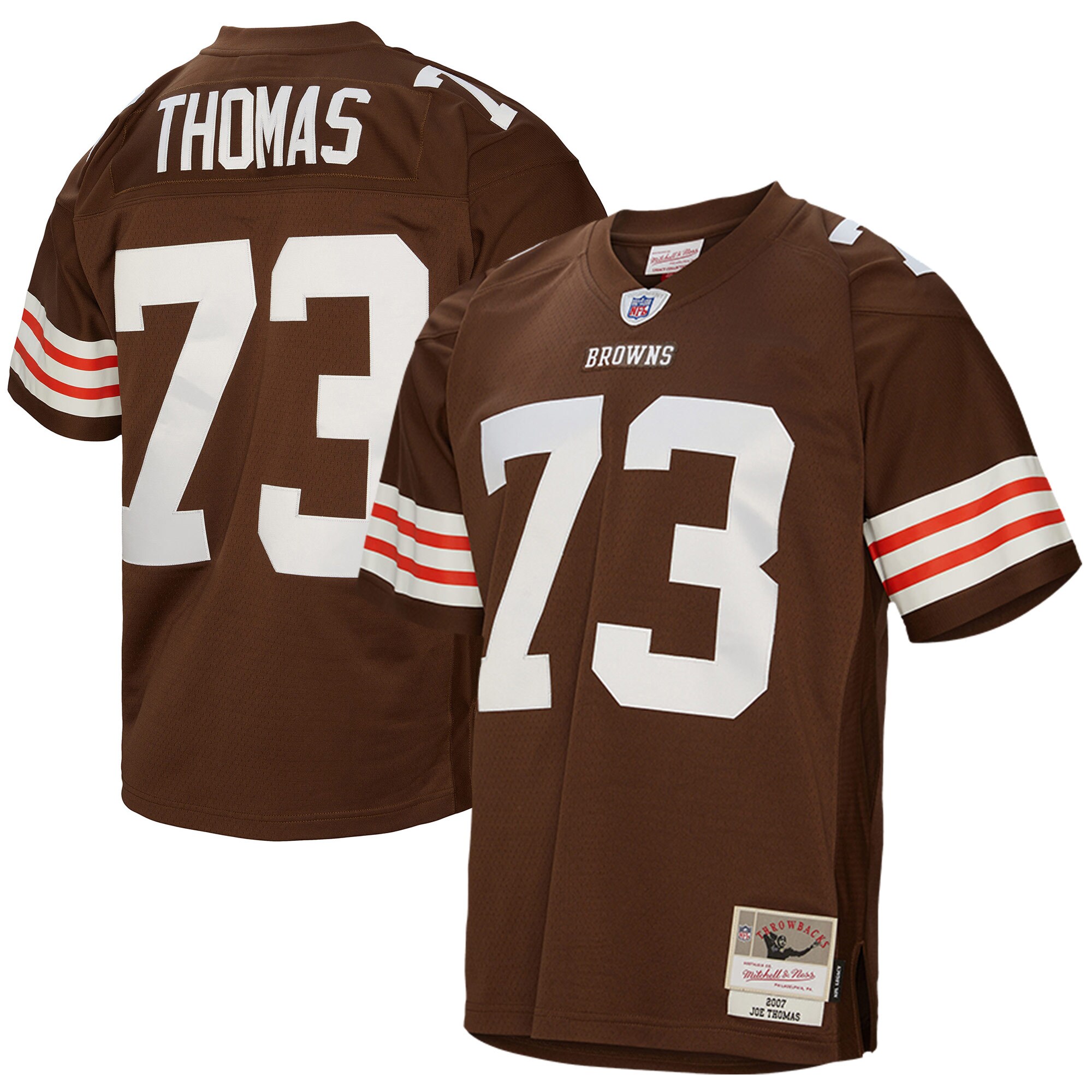 Joe Thomas Cleveland Browns Mitchell & Ness Legacy Replica Jersey - Brown - vstockx