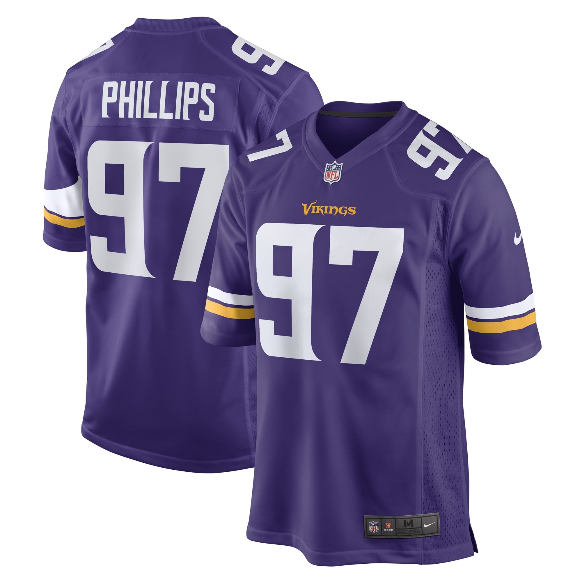 Men's Nike Harrison Phillips Purple Minnesota Vikings Game Player Jersey - vstockx