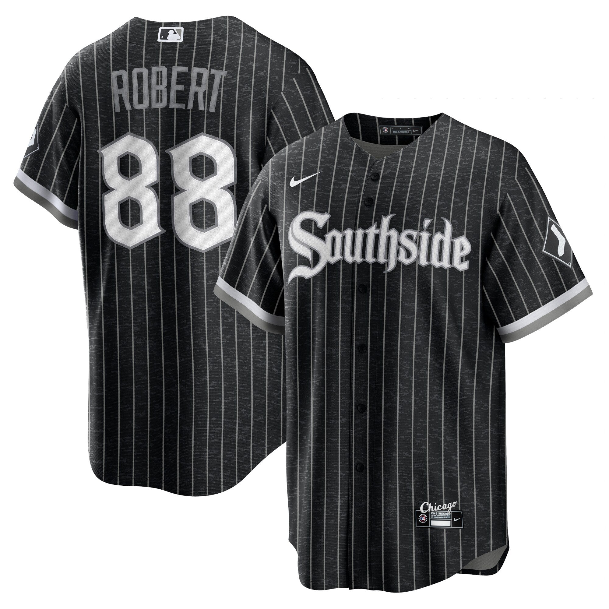 Luis Robert Chicago White Sox Nike Black City Connect Replica Men's Jersey - vstockx