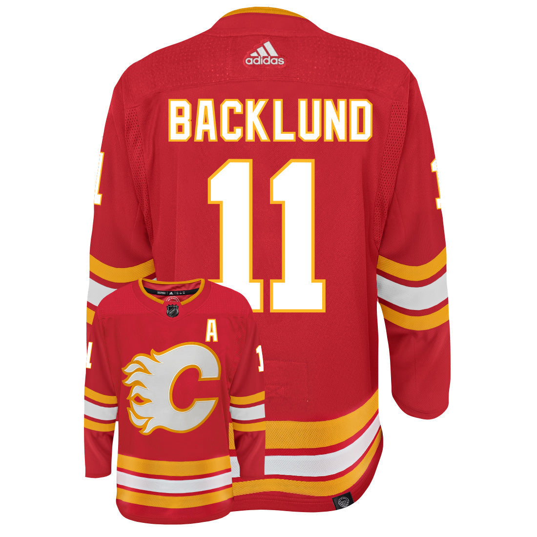 Mikael Backlund Calgary Flames Adidas Primegreen Authentic NHL Hockey Jersey - vstockx