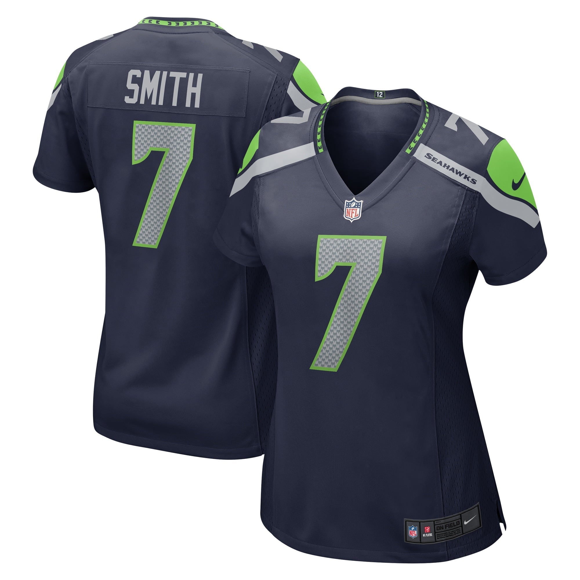 Women's Nike Geno Smith College Navy Seattle Seahawks Game Jersey - vstockx
