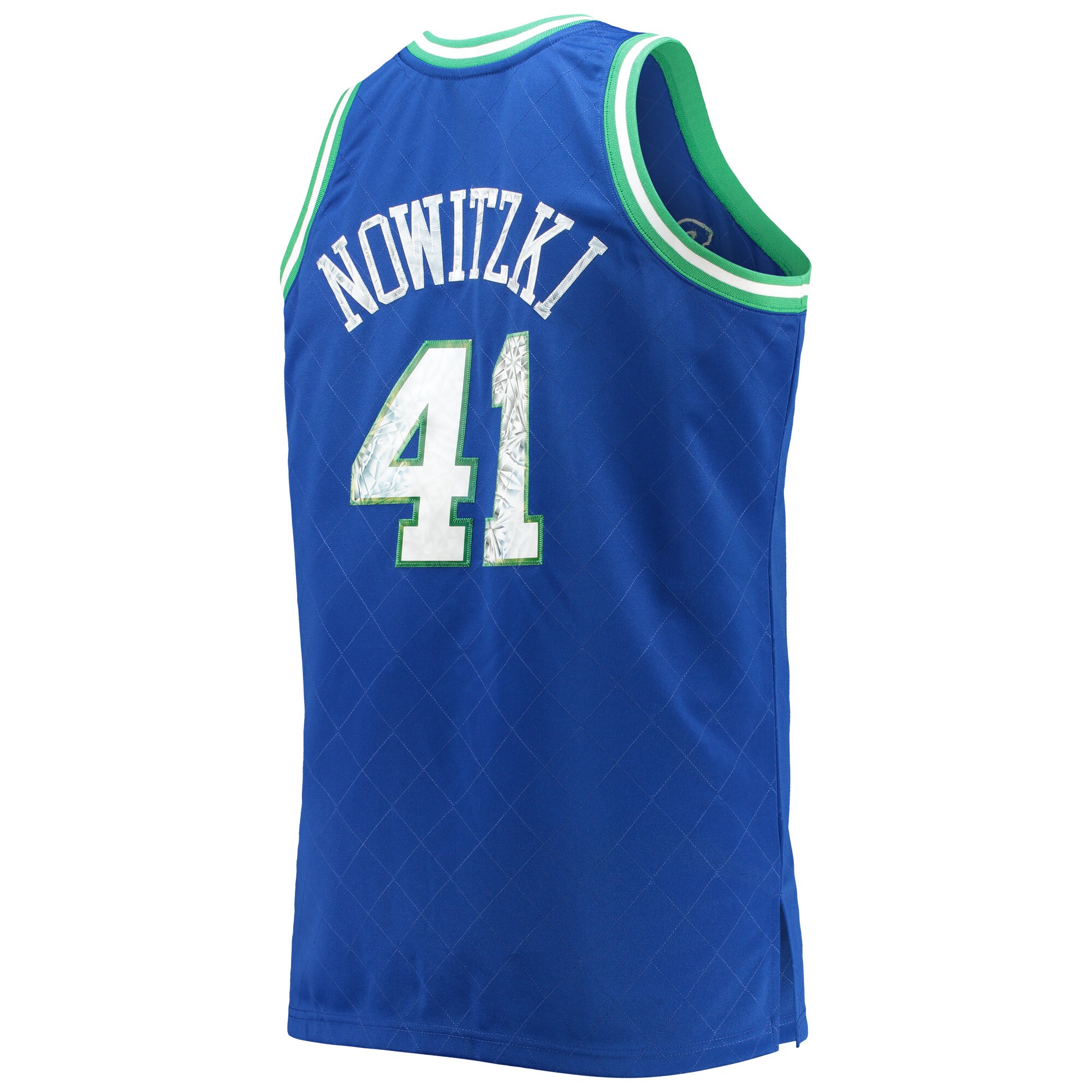 Dirk Nowitzki Dallas Mavericks Mitchell & Ness Big & Tall 1998-99 NBA 75th Anniversary Diamond Swingman Jersey - Royal - vstockx