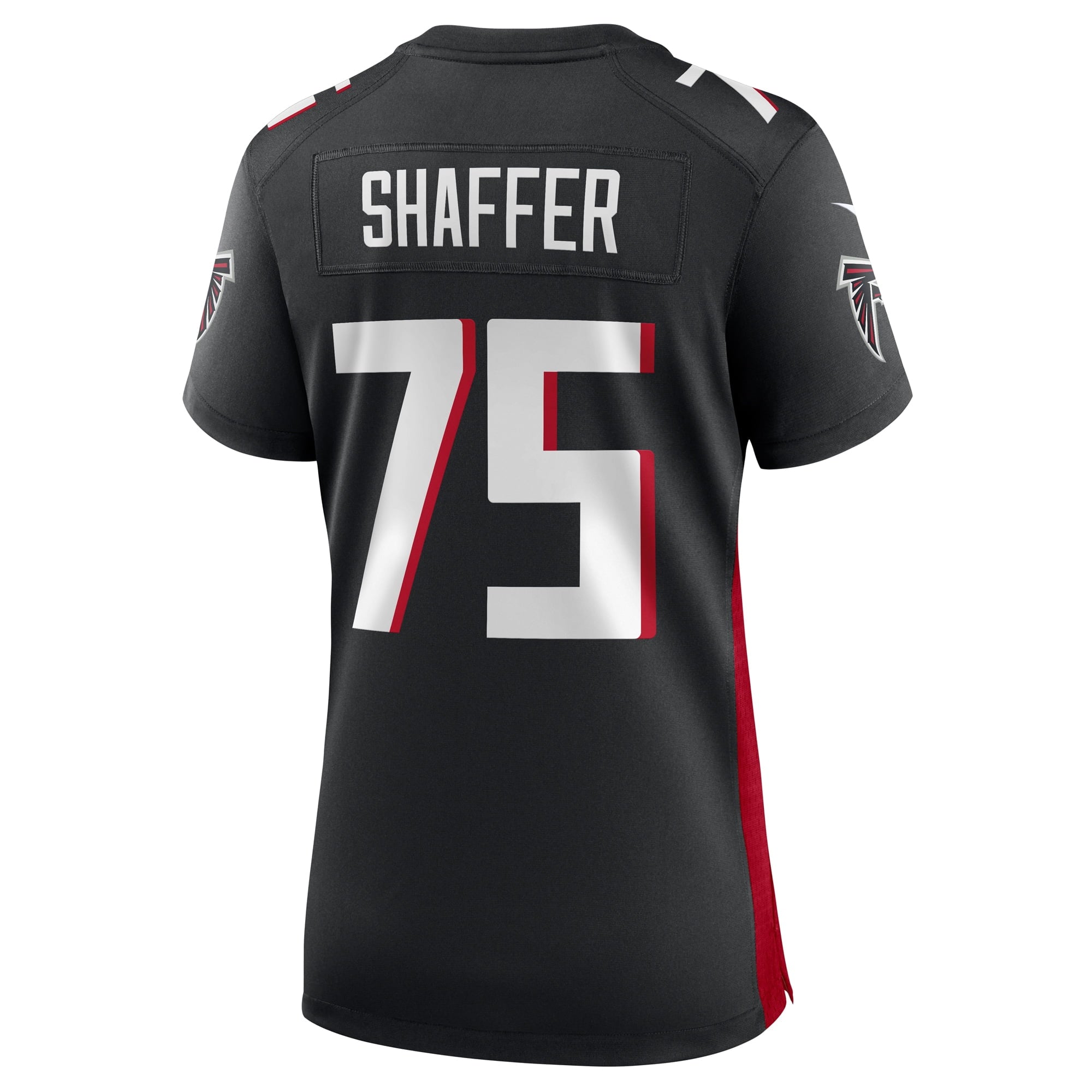 Women's Nike Justin Shaffer Black Atlanta Falcons Player Game Jersey - vstockx