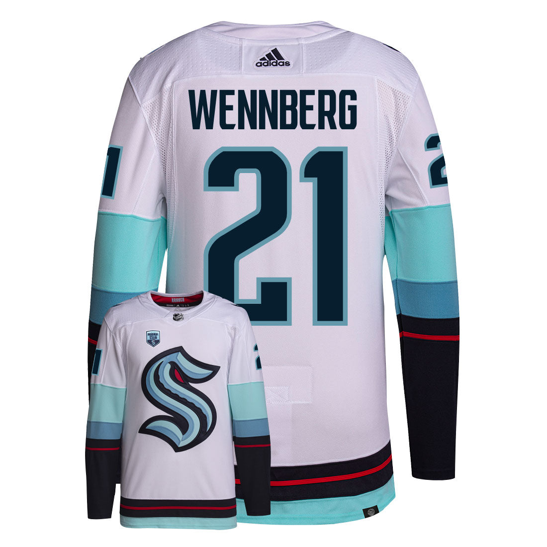 Alex Wennberg Seattle Kraken Adidas Primegreen Authentic NHL Hockey Jersey - vstockx
