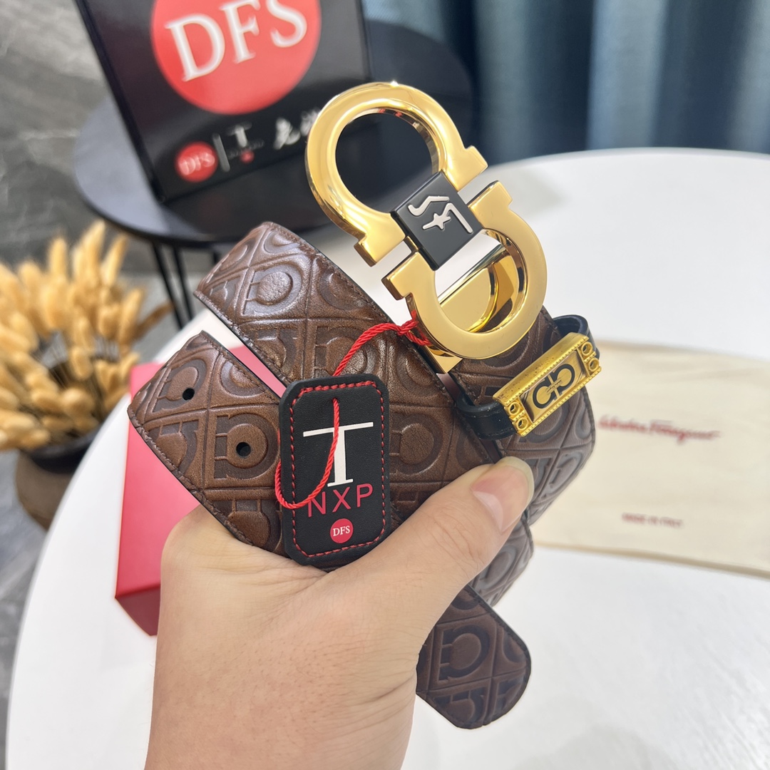 Streetwear Belt Ferragamo 319605 size:3.5cm - vstockx