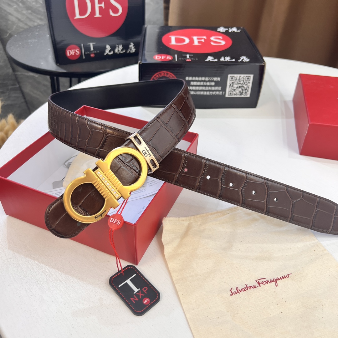 Streetwear Belt Ferragamo 320326 size:3.5cm - vstockx