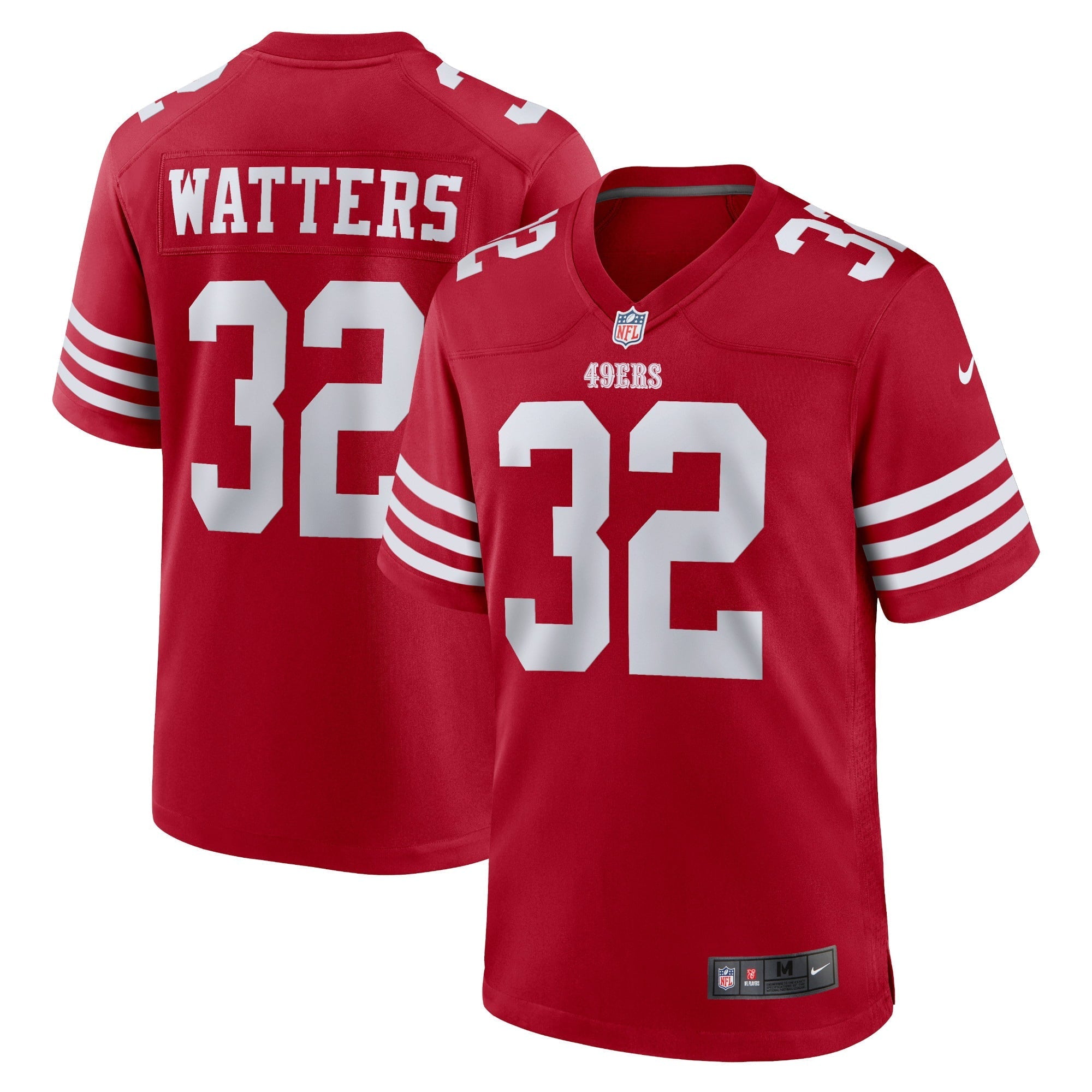 Men's Nike Ricky Watters Scarlet San Francisco 49ers Retired Player Game Jersey - vstockx