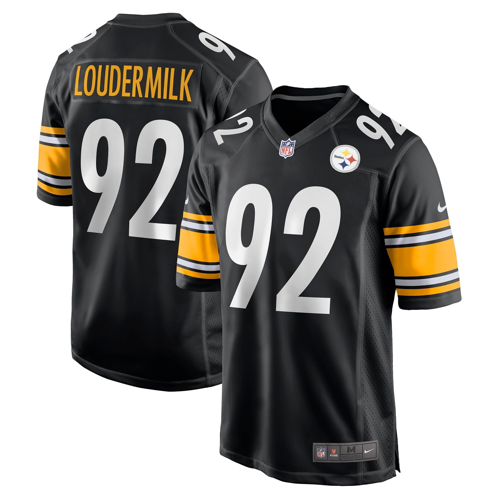 Men's Nike Isaiahh Loudermilk Black Pittsburgh Steelers Game Jersey - vstockx
