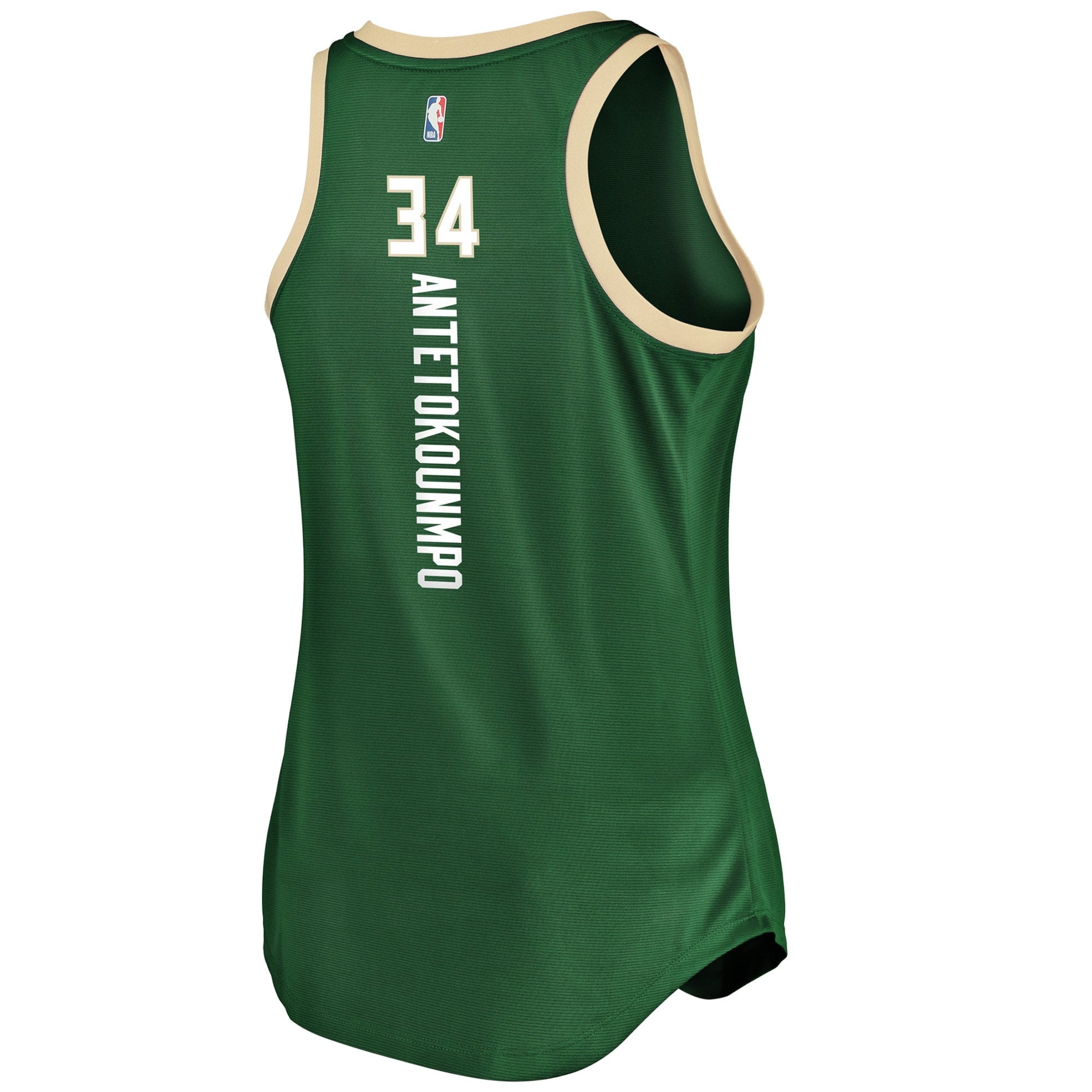 Women's Fanatics Branded Giannis Antetokounmpo Hunter Green Milwaukee Bucks Fast Break Tank Jersey - Icon Edition - vstockx
