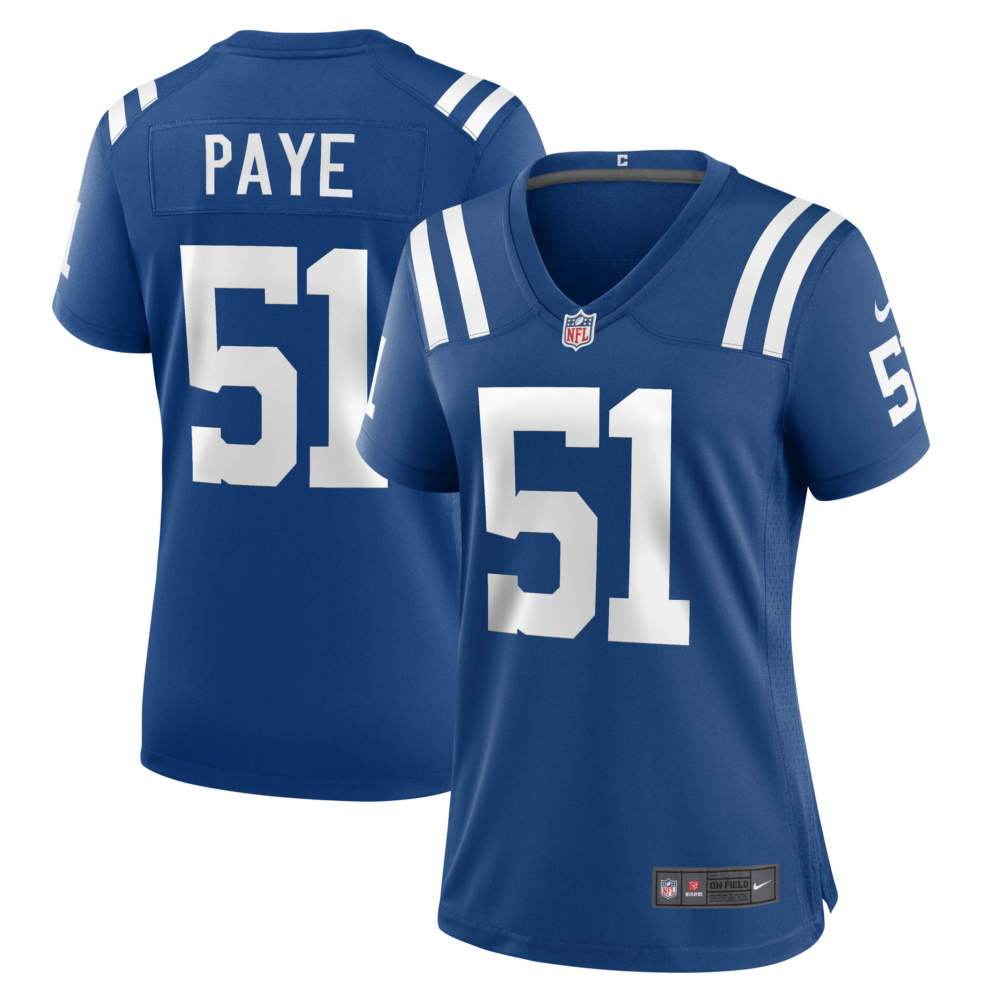 Kwity Paye Indianapolis Colts Nike Women's Game Jersey - Royal - vstockx