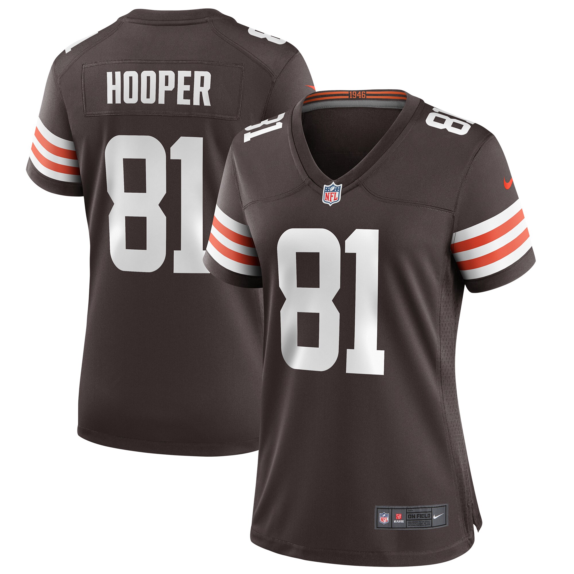 Austin Hooper Cleveland Browns Nike Women's Game Jersey - Brown - vstockx