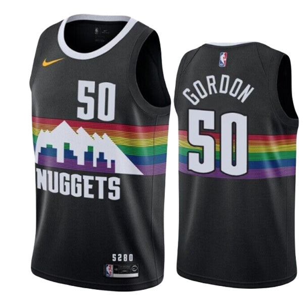 Men's Denver Nuggets Aaron Gordon City Edition Jersey - Black - vstockx