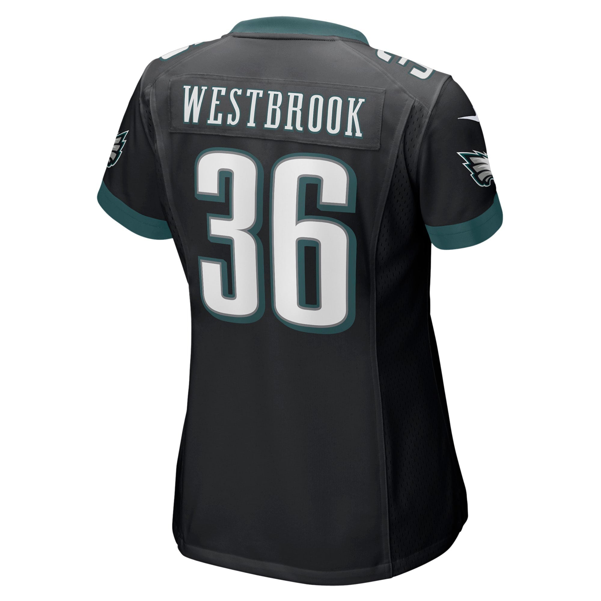 Women's Nike Brian Westbrook Black Philadelphia Eagles Retired Game Jersey - vstockx
