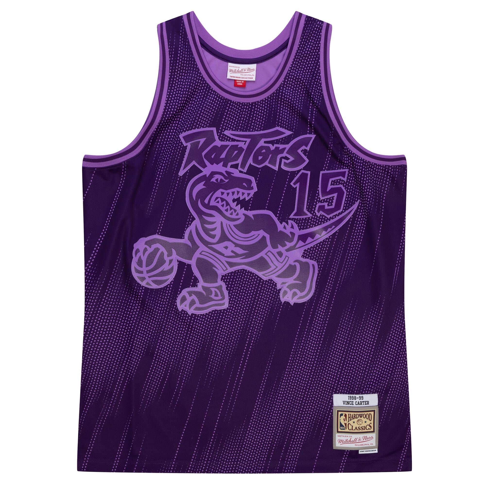 Monochrome Swingman Vince Carter Toronto Raptors 1998-99 Jersey - vstockx