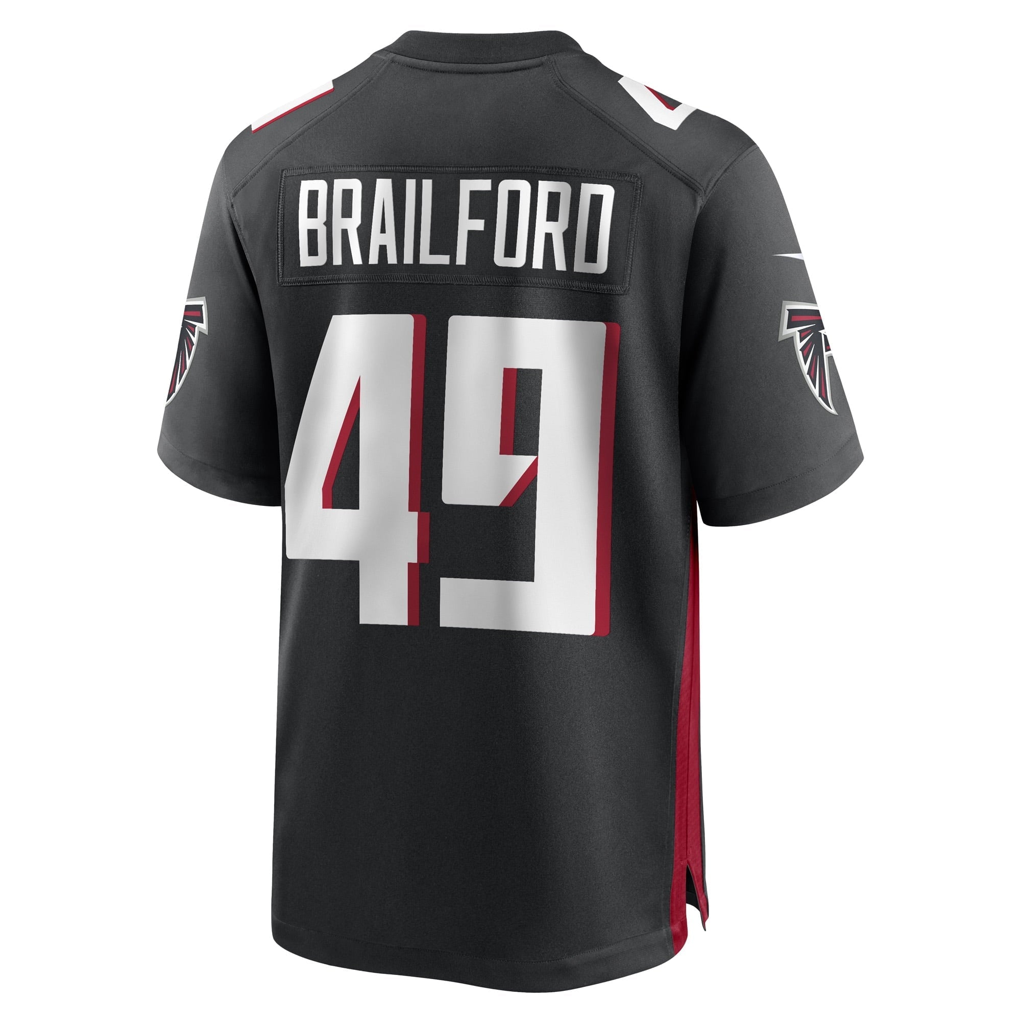 Men's Nike Jordans Brailford Black Atlanta Falcons Game Player Jersey - vstockx