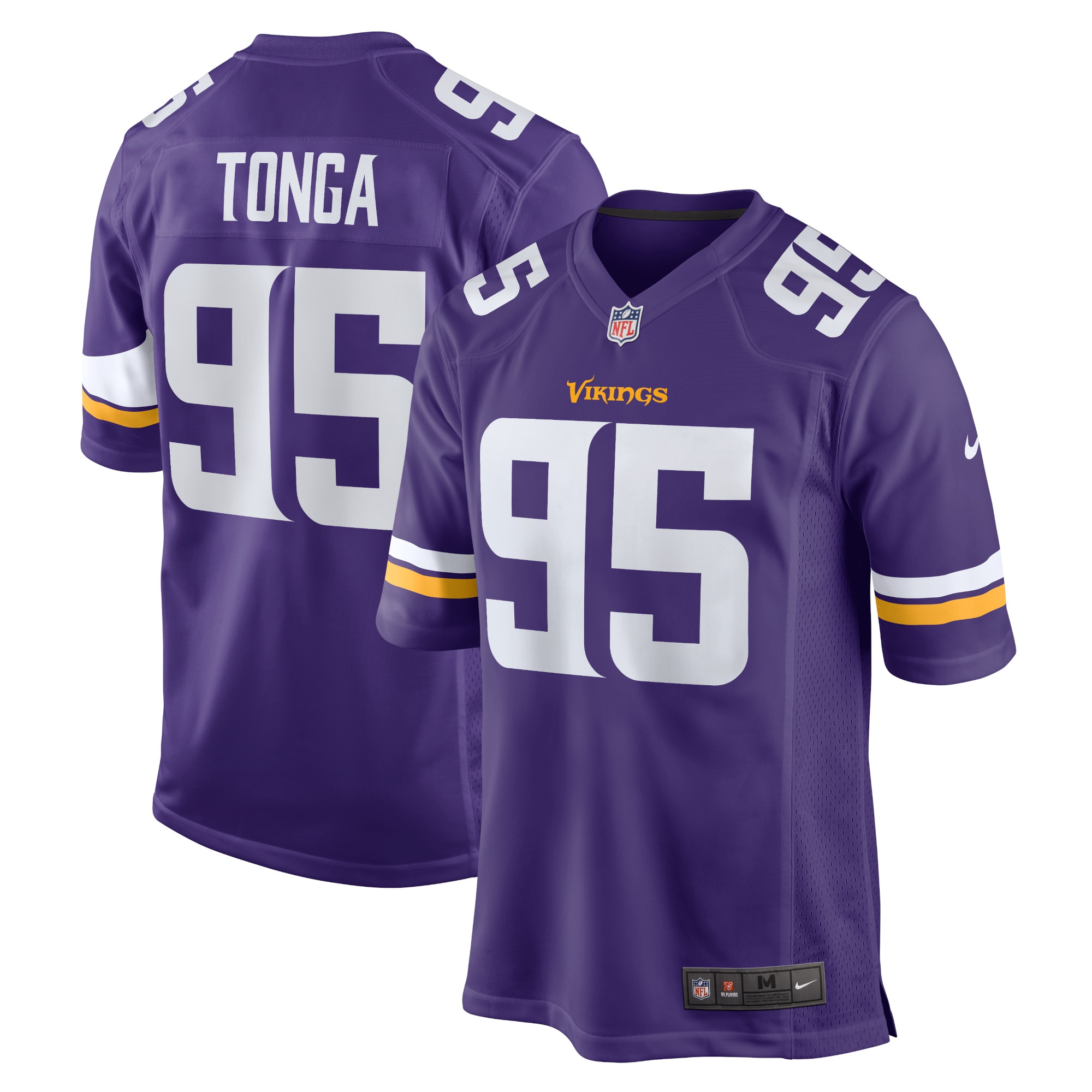 Khyiris Tonga Minnesota Vikings Nike Home Game Player Jersey - Purple - vstockx