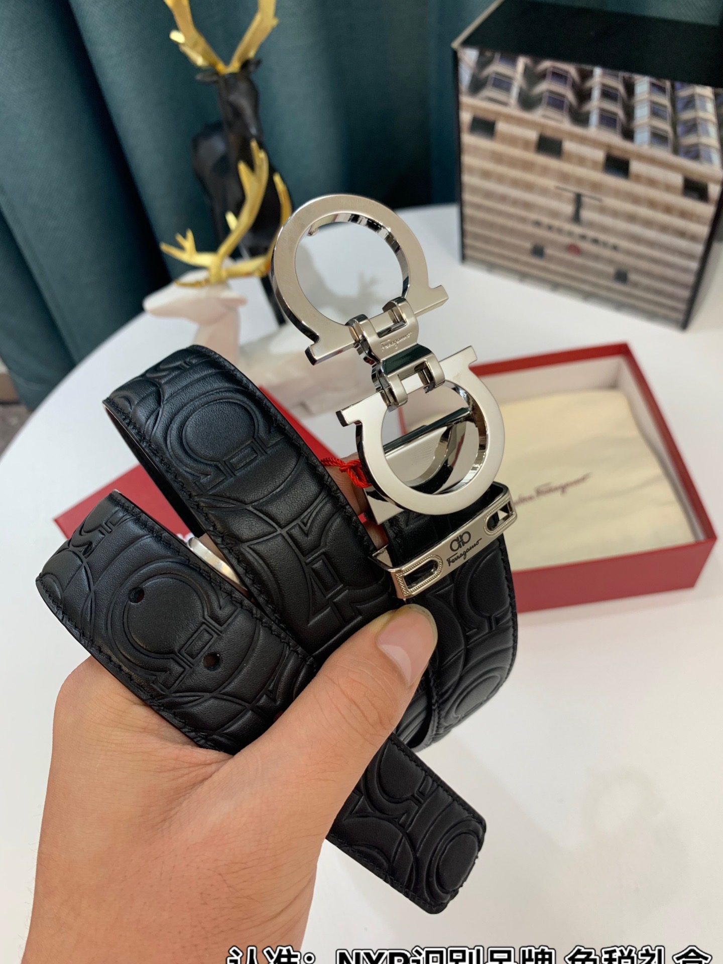 Streetwear Belt Ferragamo 319191 size:3.5cm - vstockx