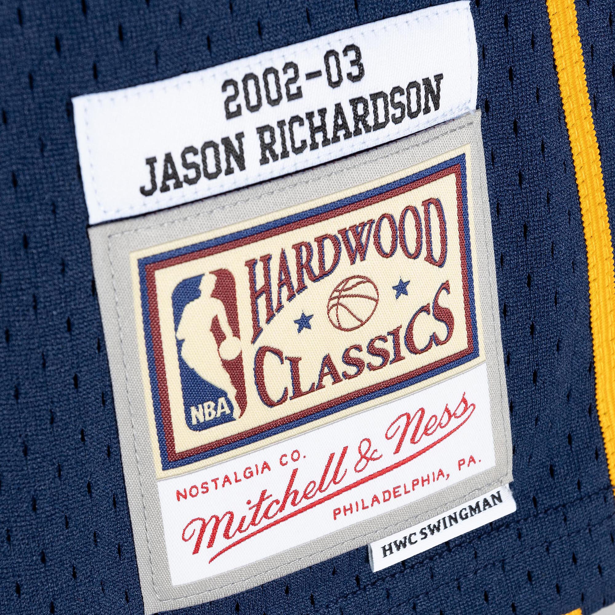 Jason Richardson Golden State Warriors Mitchell & Ness 2002/03 Swingman Jersey - Blue - vstockx