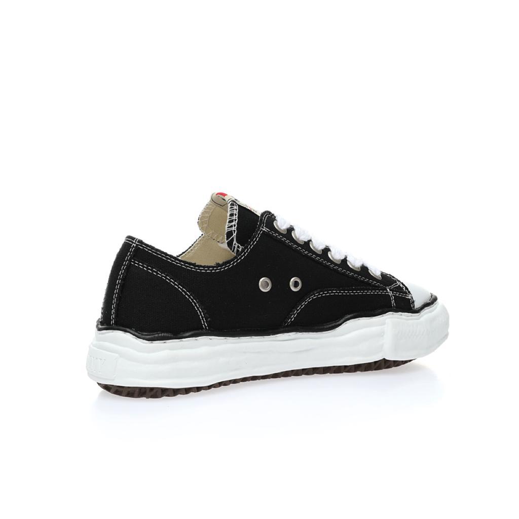 Maison Mihara Yasuhiro Hank OG Sole Canvas Low Black - vstockx