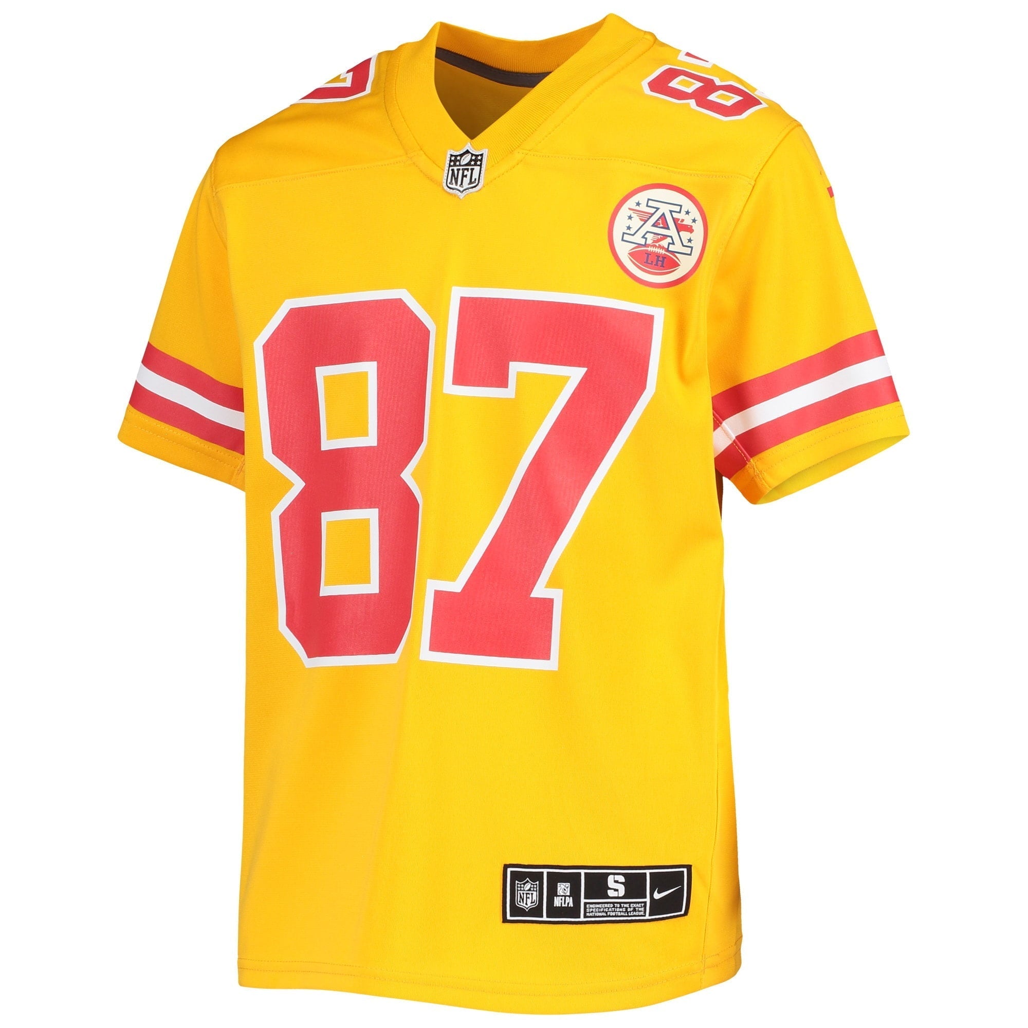 Youth Nike Travis Kelce Gold Kansas City Chiefs Inverted Team Game Jersey - vstockx