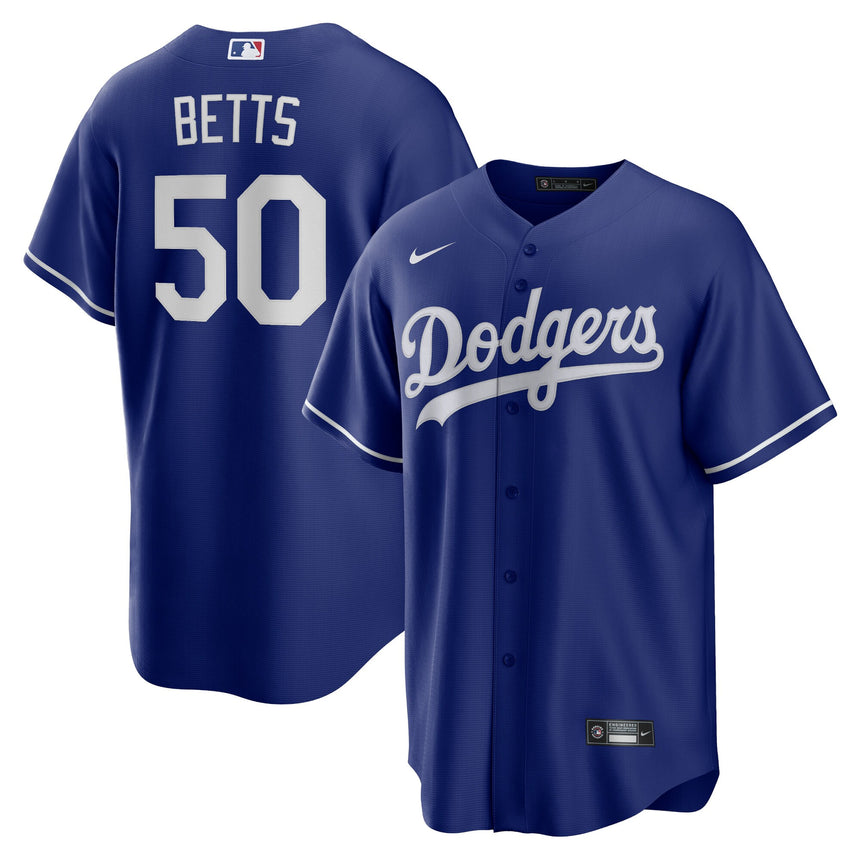 Men's Los Angeles Dodgers Mookie Betts Royal Alternate Replica Player Name Jersey - vstockx