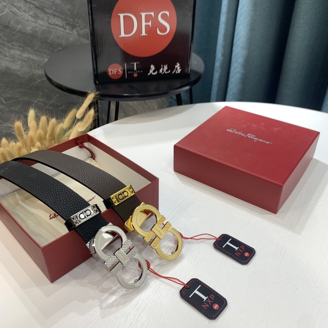 Streetwear Belt Ferragamo 319595 size:3.5cm - vstockx