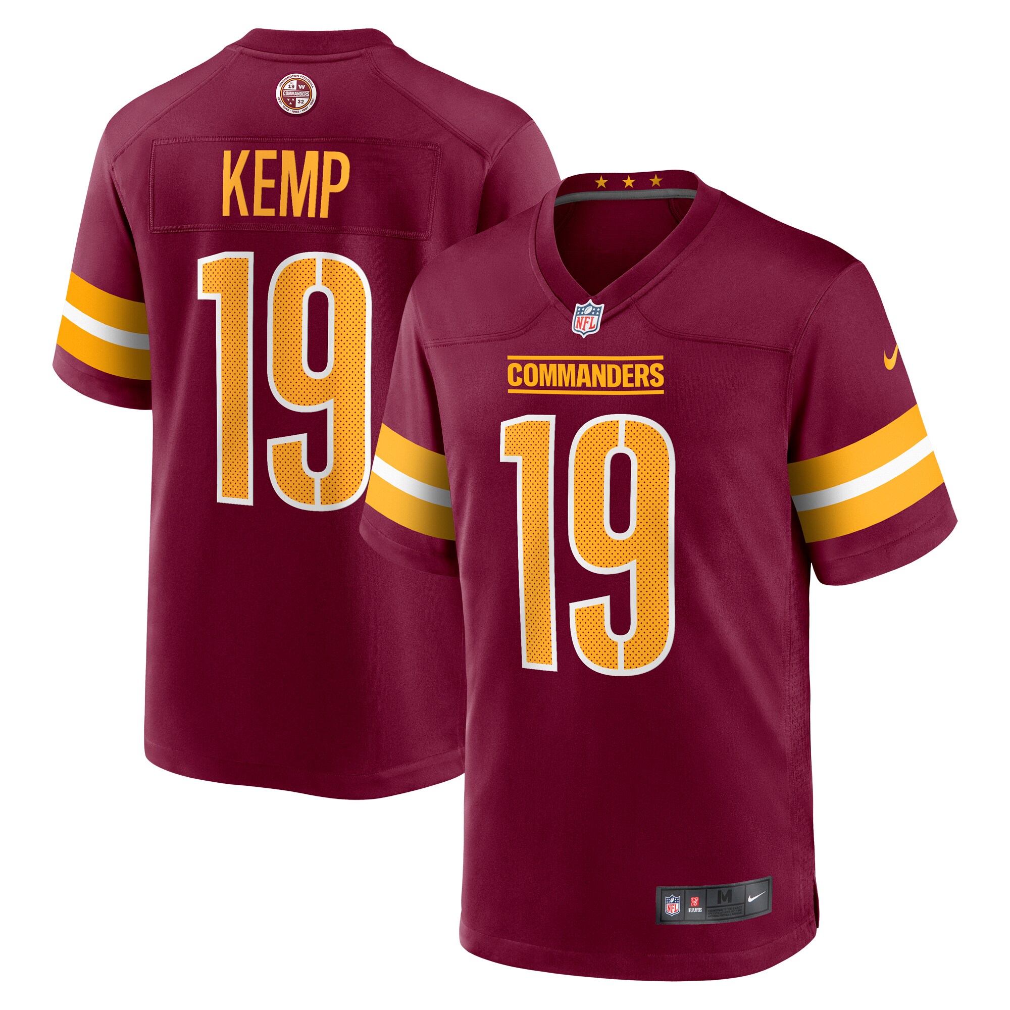 Marcus Kemp Washington Commanders Nike Game Player Jersey - Burgundy - vstockx